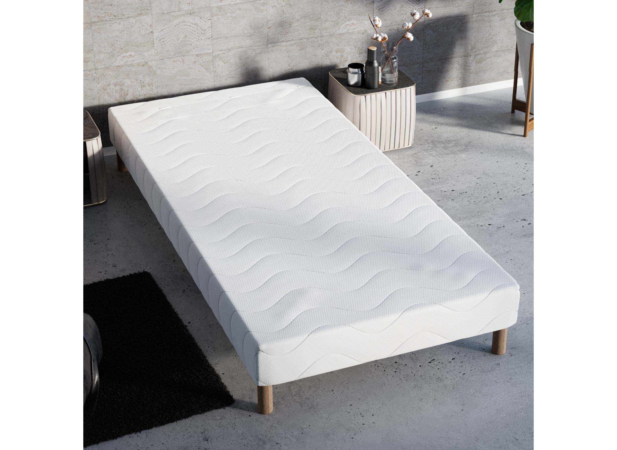 Sommier tapissier 70 x 190 cm + 4 pieds