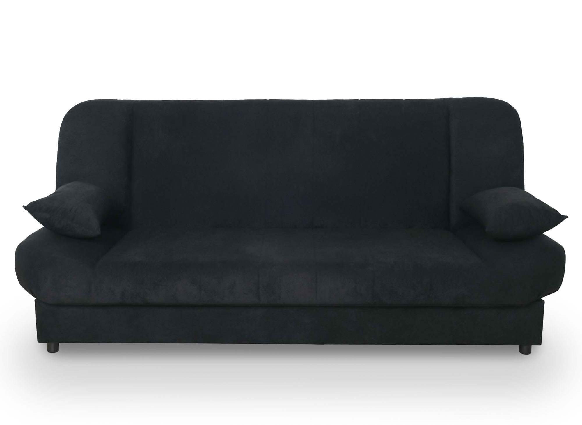 Divano letto trasformabile nero KOTI