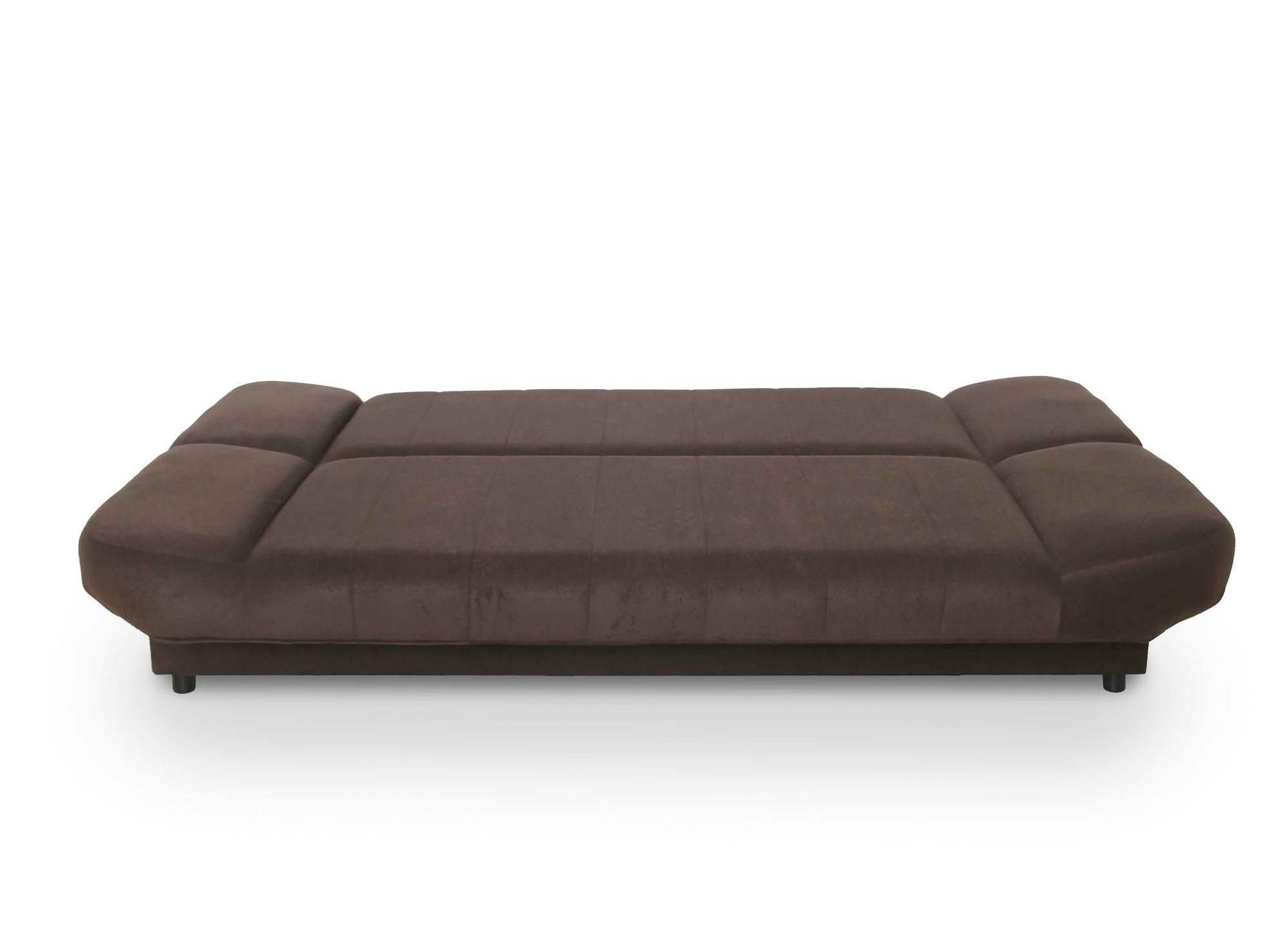 Canapé clic-clac convertible marron KOTI