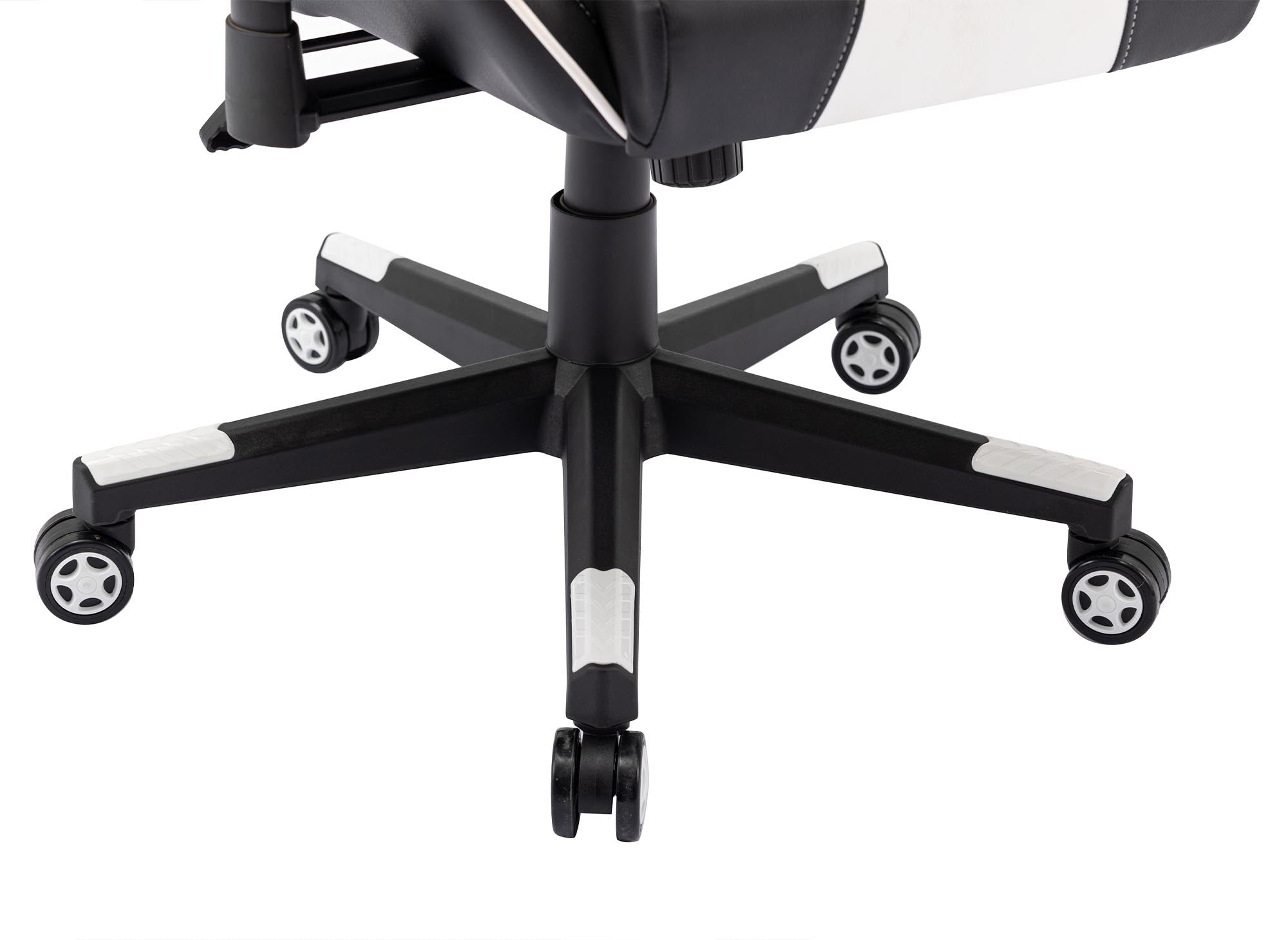 Fauteuil de bureau gaming en simili cuir noir et blanc SOUL