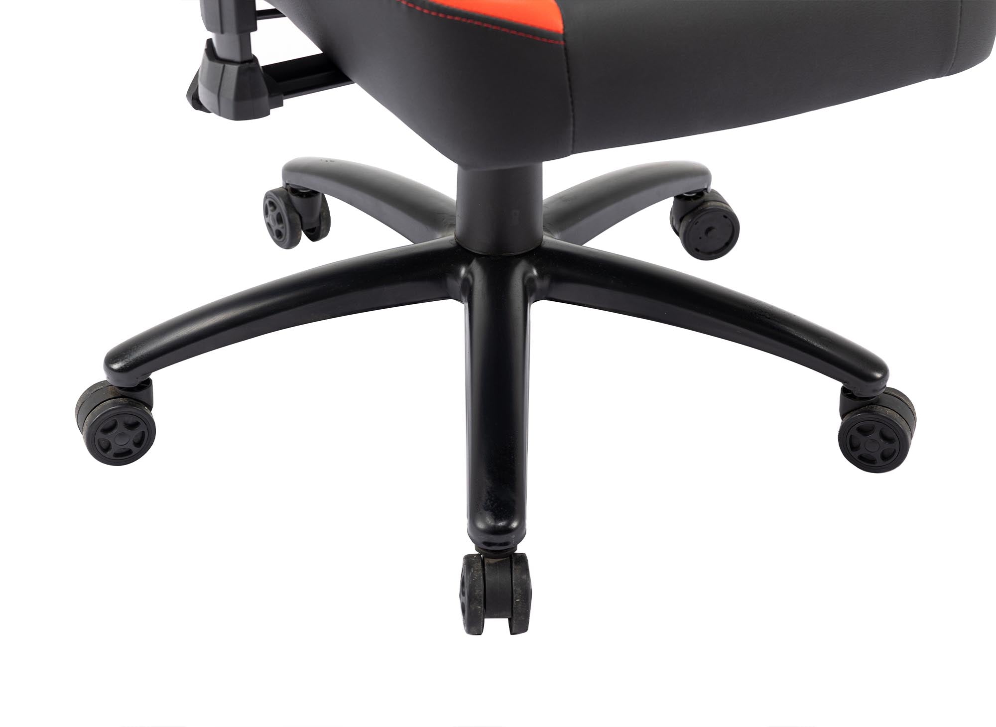 Fauteuil de bureau gaming en simili cuir noir et rouge EVALD