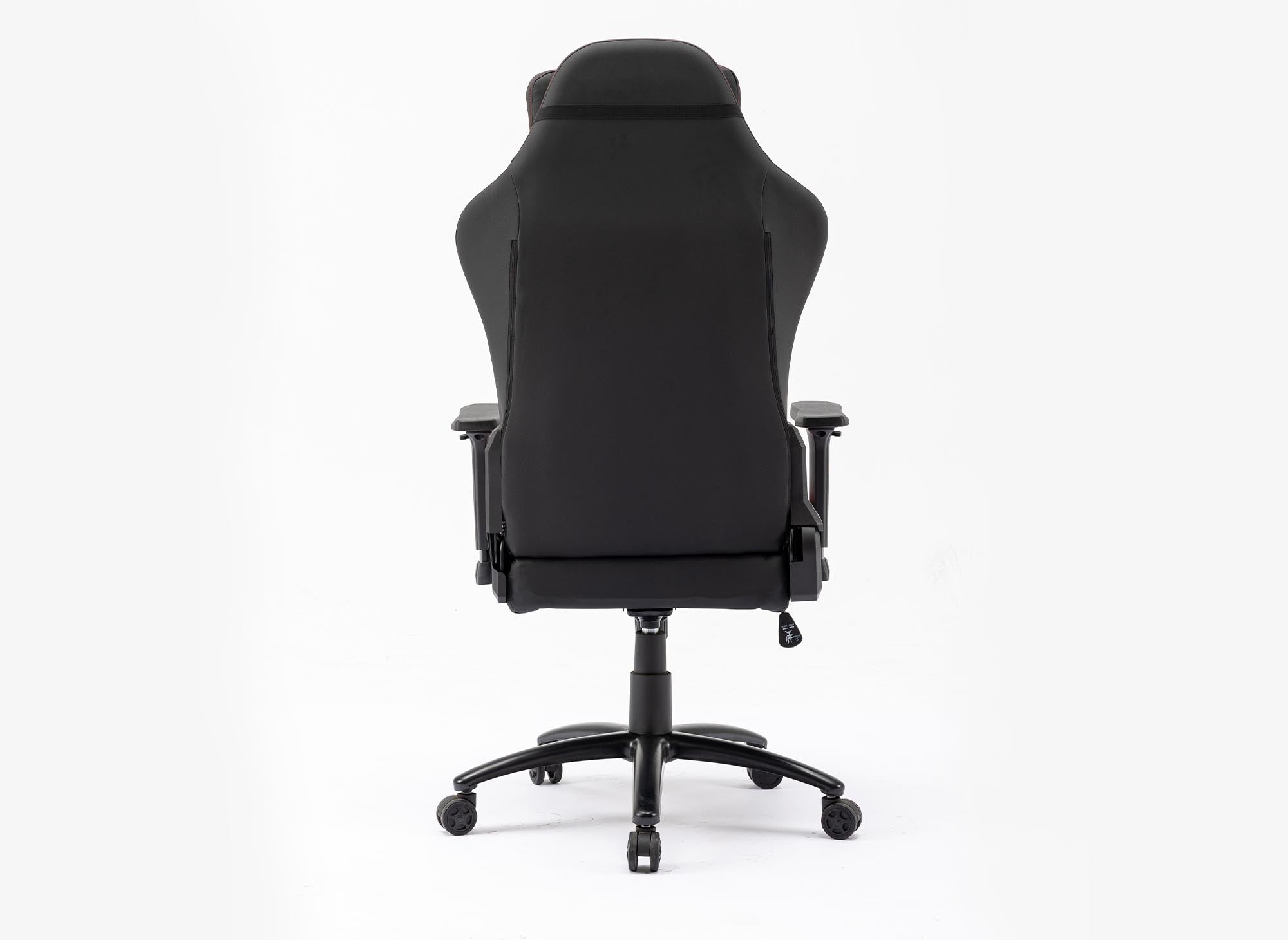 Fauteuil de bureau gaming en simili cuir noir et rouge EVALD