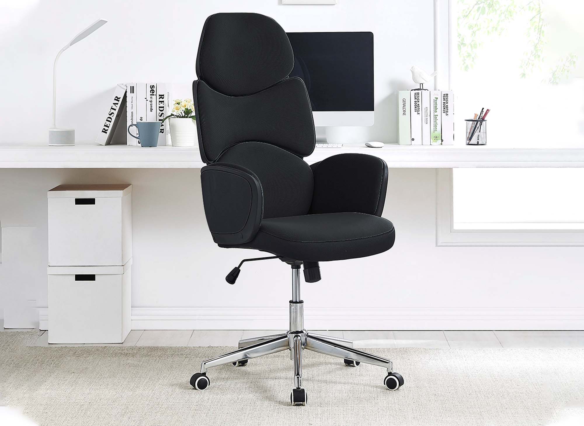 Fauteuil de bureau noir ALFA