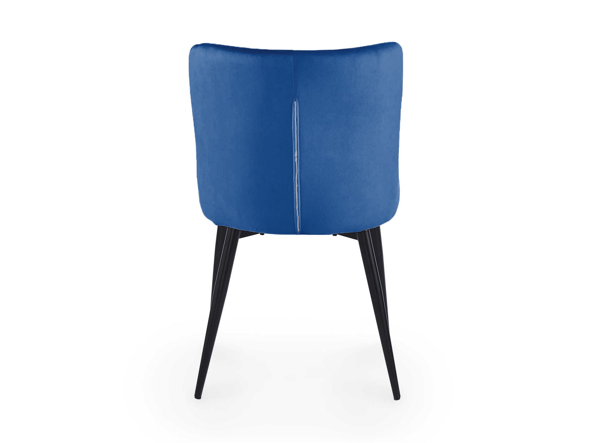 Lot de 2 chaises design en velours bleu JENNY