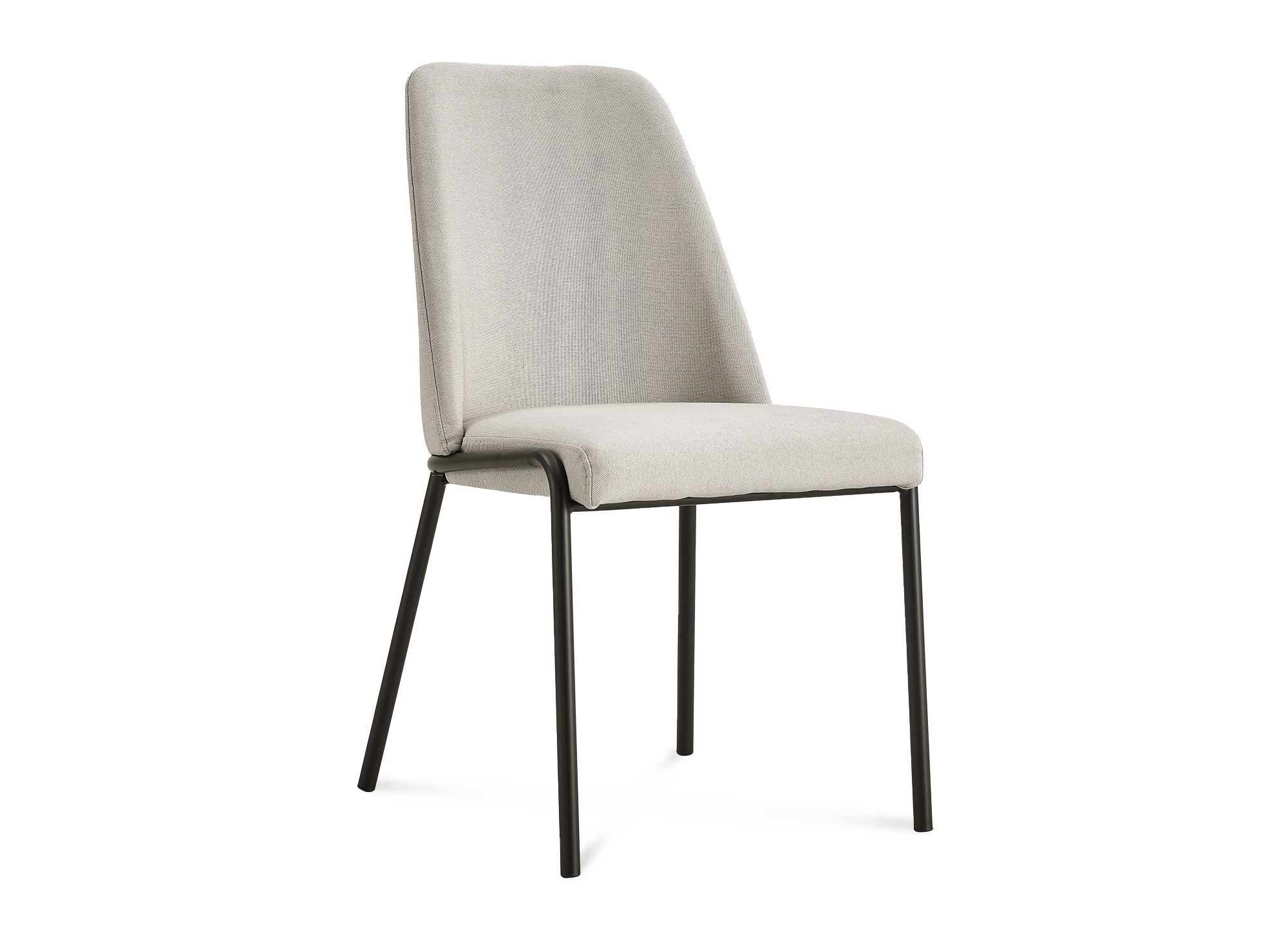 Lot de 2 chaises en tissu beige APRIL