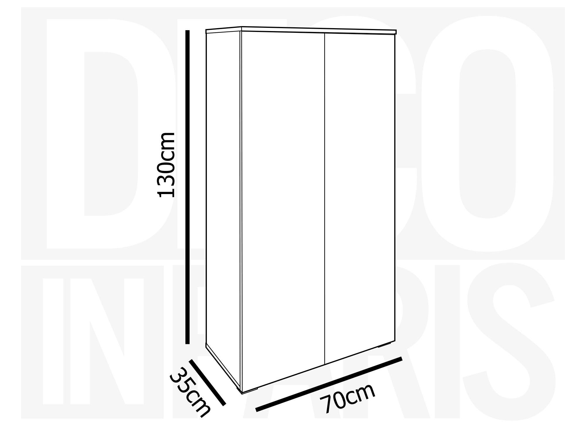 Meuble à chaussures 2 portes et 6 tiroirs blanc BAKI