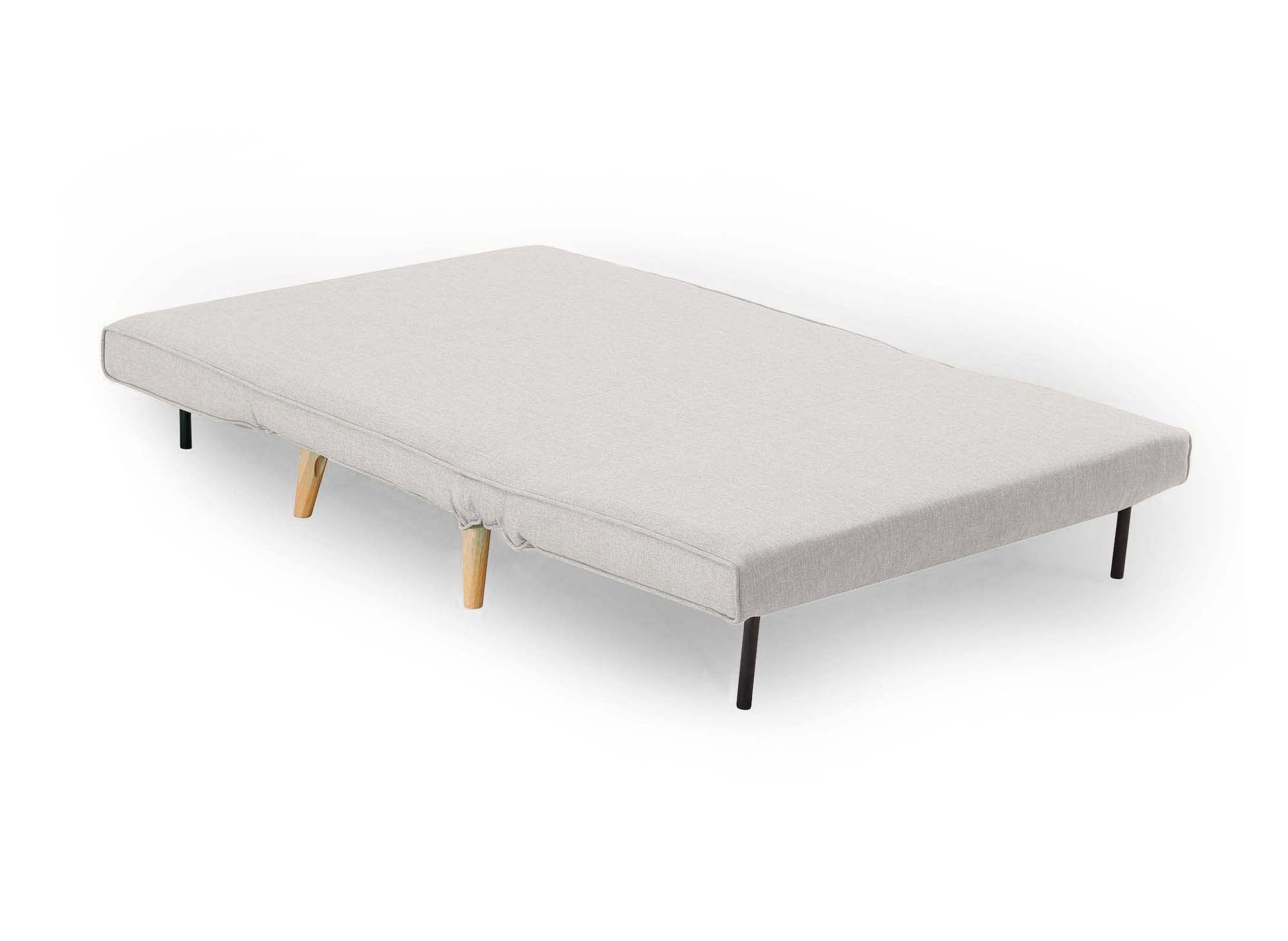 Banquette convertible 2 places en tissu beige TONKA