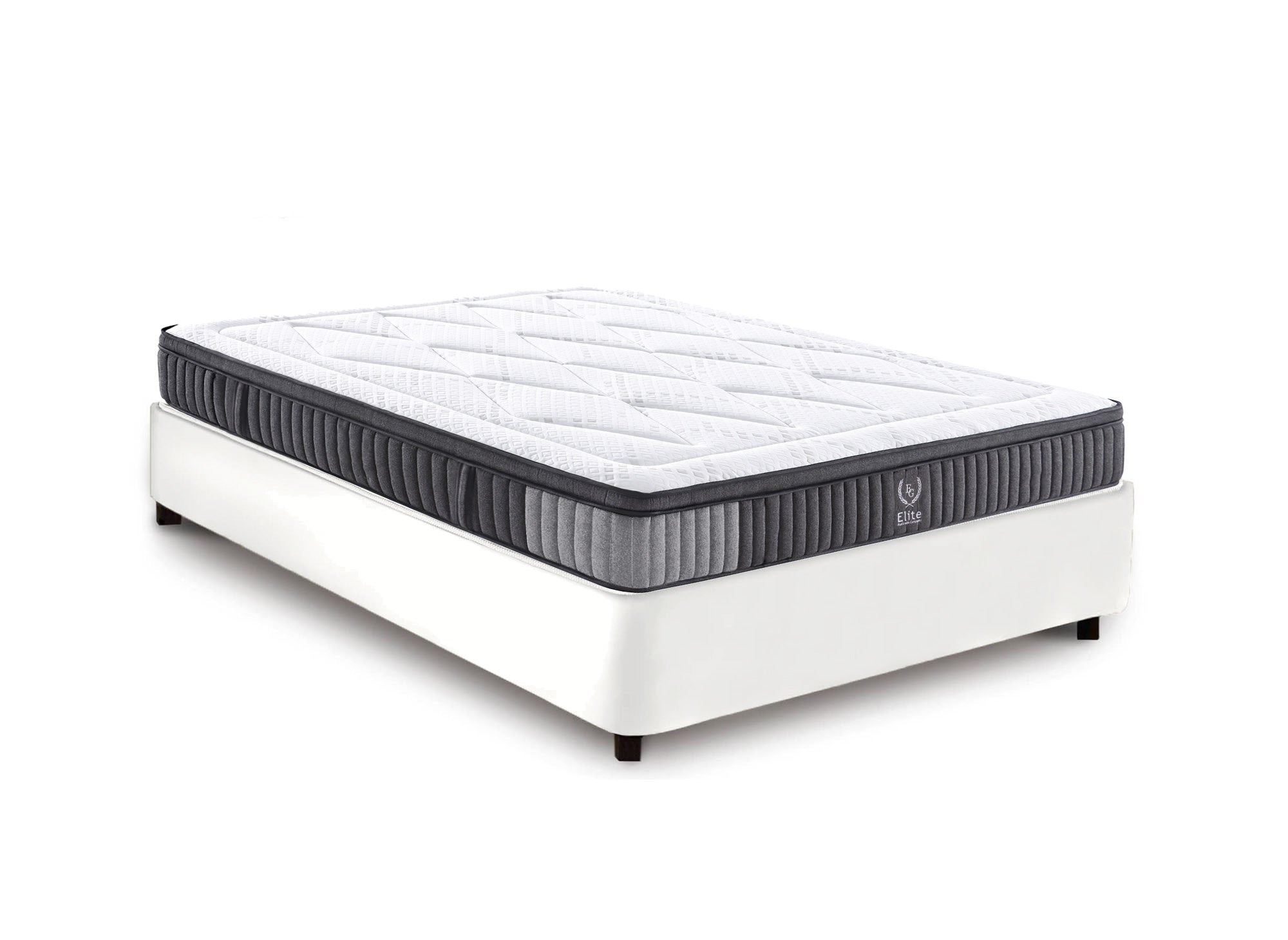 Matelas hybride ressorts ensachés 160 x 200 cm épaisseur 30 cm ASTRO