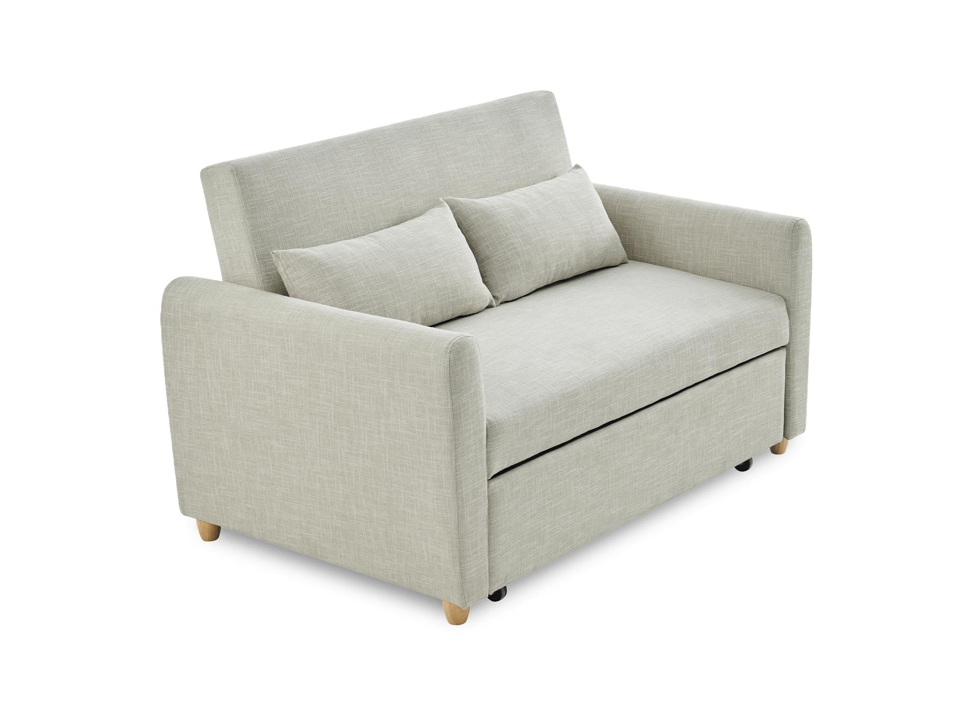 Canapé convertible scandinave en tissu beige KALAYA