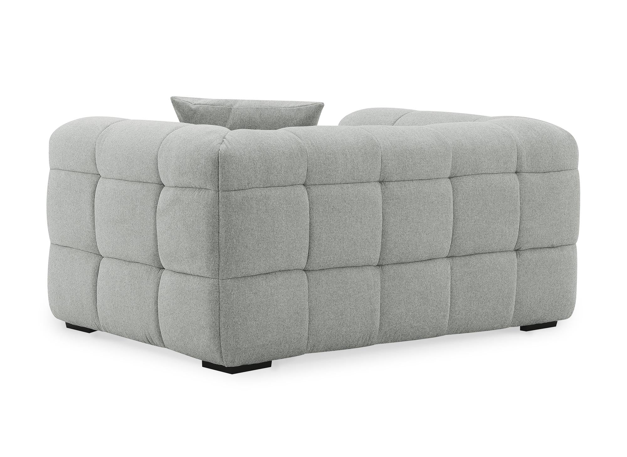 Fauteuil en tissu gris BELLA