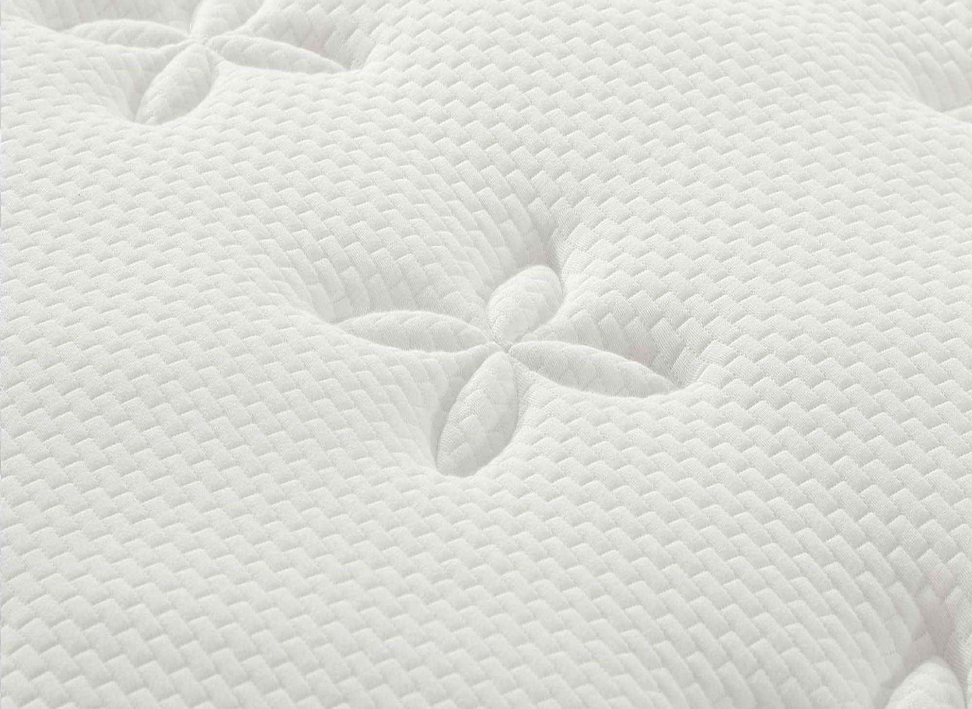 Matelas hybride BAMBOO 180 x 200 cm ressorts ensachés et mémoire de forme épaisseur 30 cm