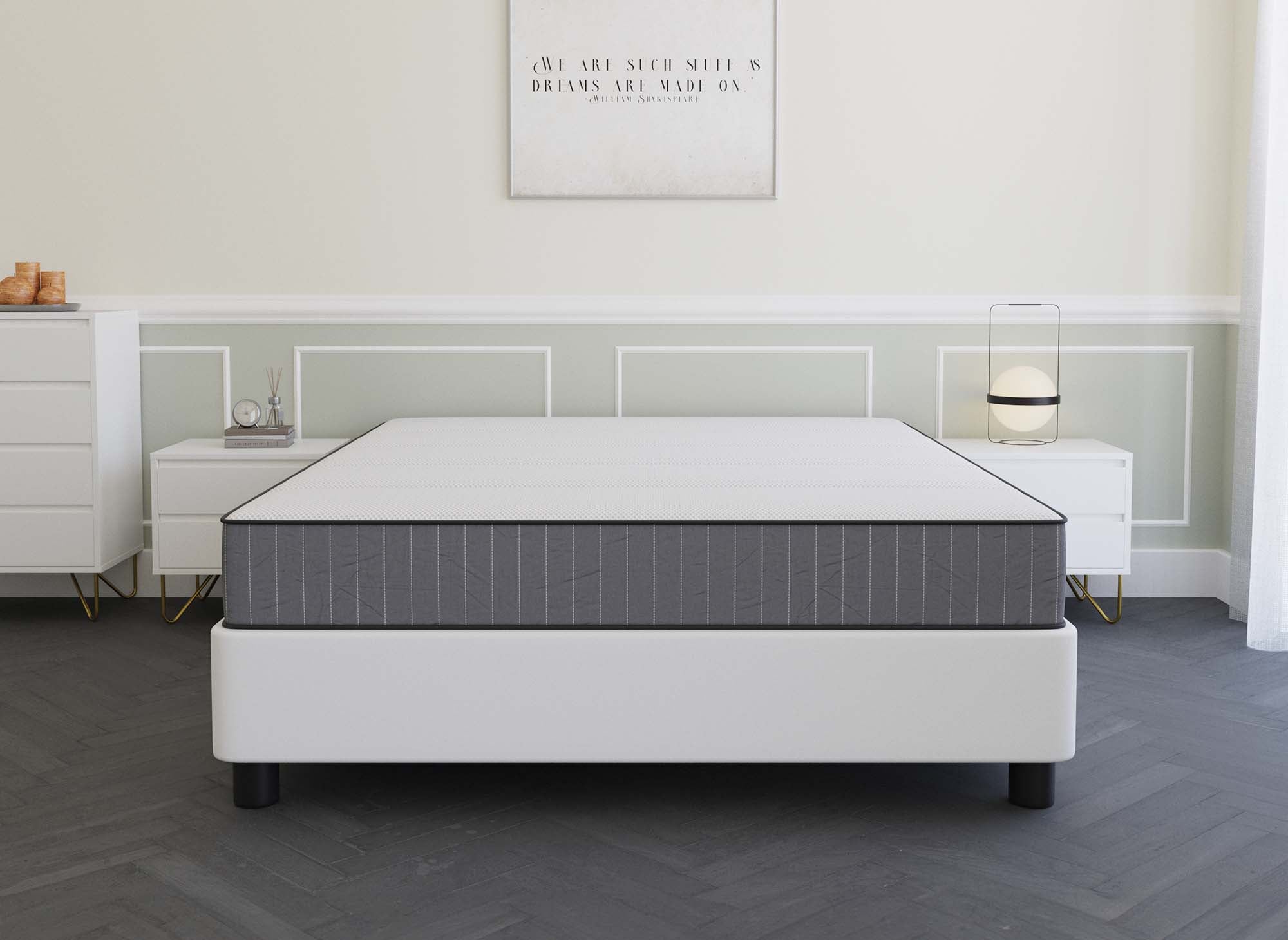 Matelas mousse 140 x 190 cm épaisseur 20 cm AWAN