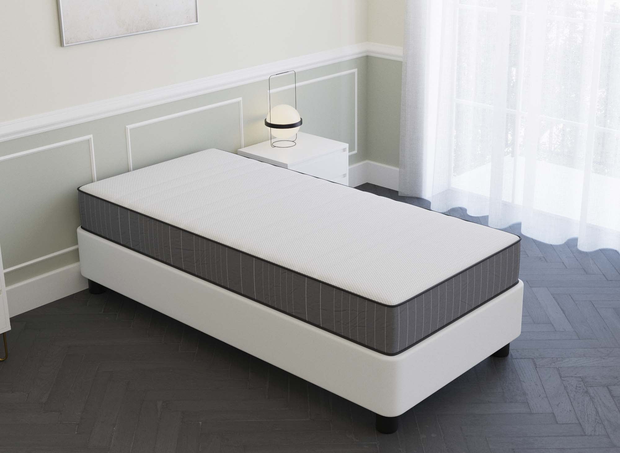 Matelas mousse 90 x 190 cm épaisseur 20 cm AWAN