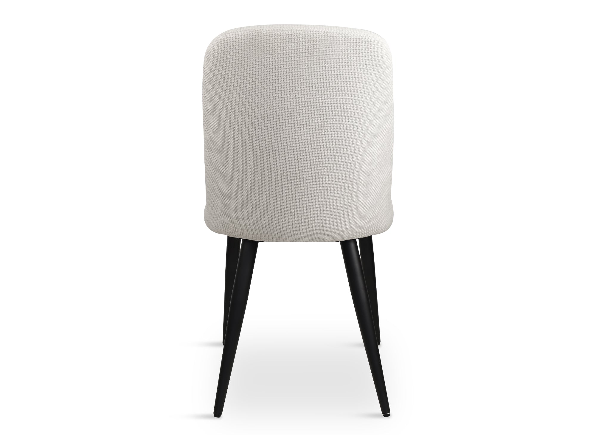 Lot de 2 chaises de repas en tissu lin beige KINSEY