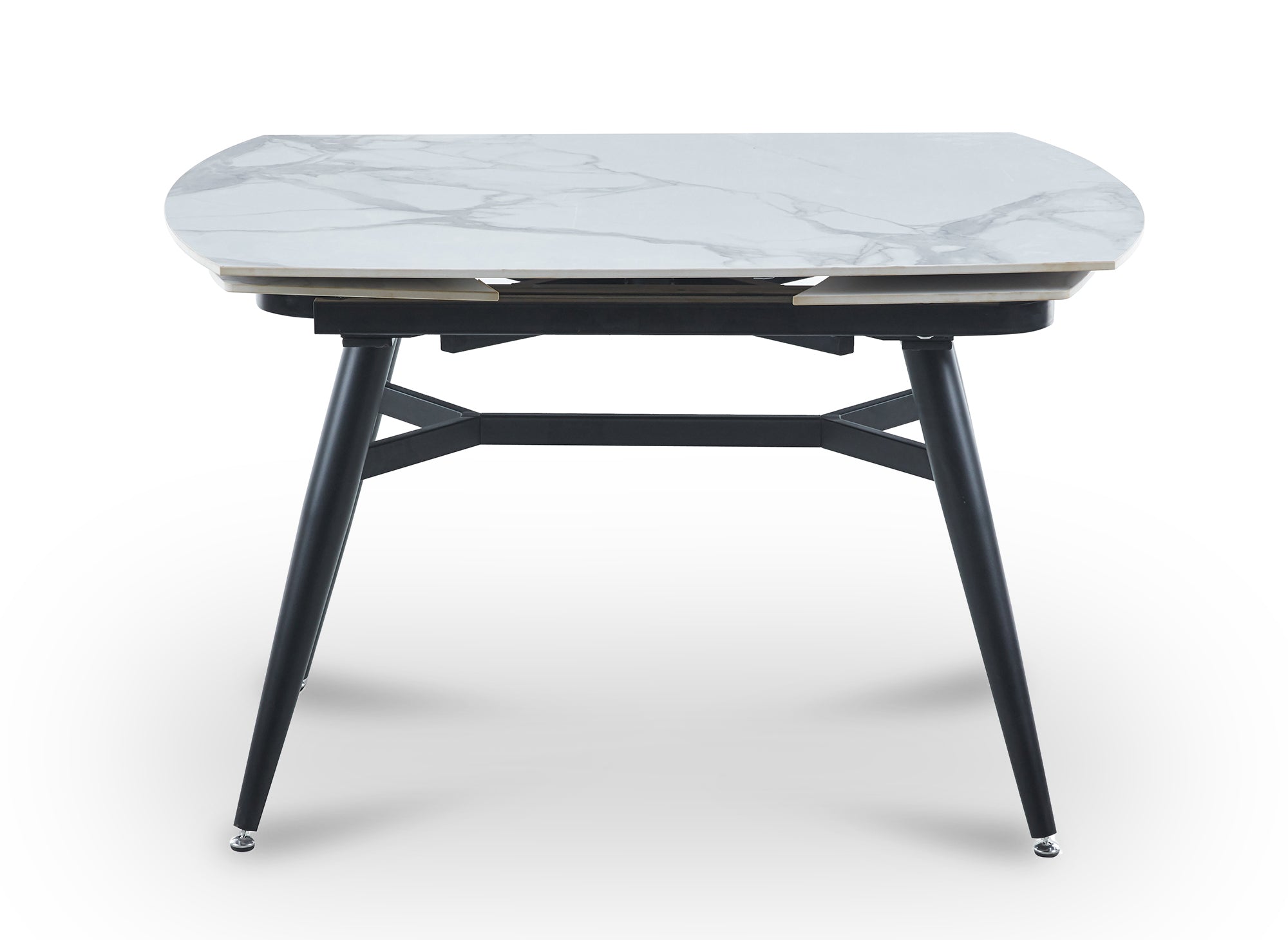 Table à manger rectangulaire extensible effet marbre JENA