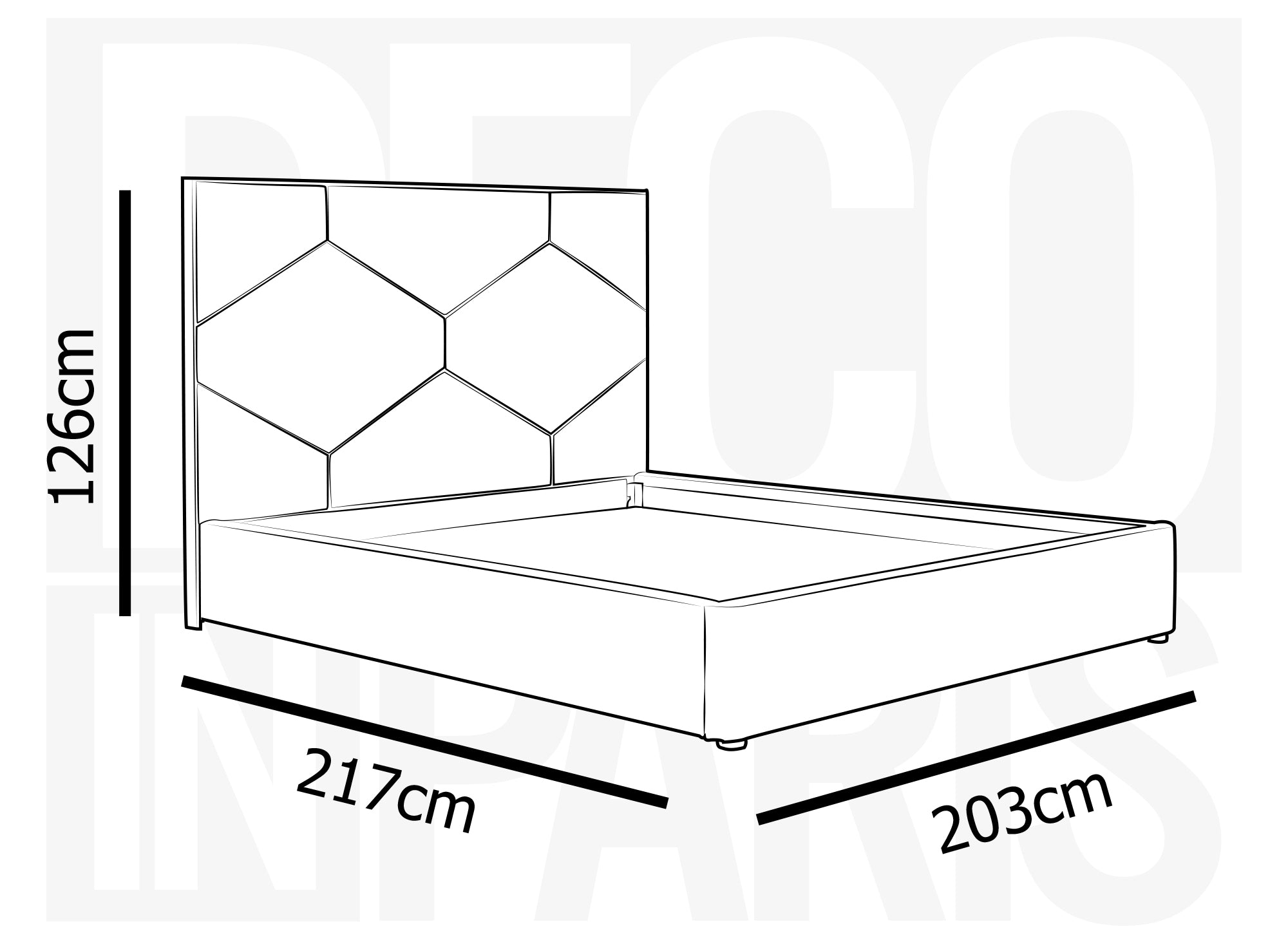 Lit coffre avec tête de lit design en velours gris LARA 180 x 200 cm
