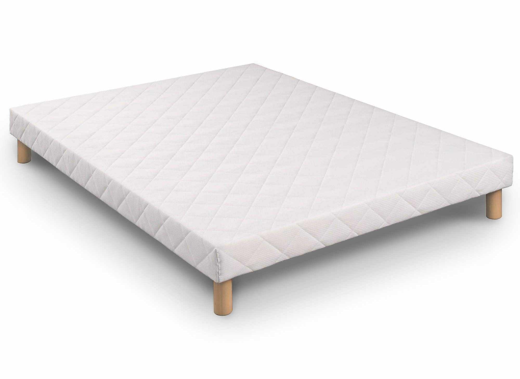 Ensemble 140x190 sommier tapissier & Matelas en mousse 15 cm - WOLK