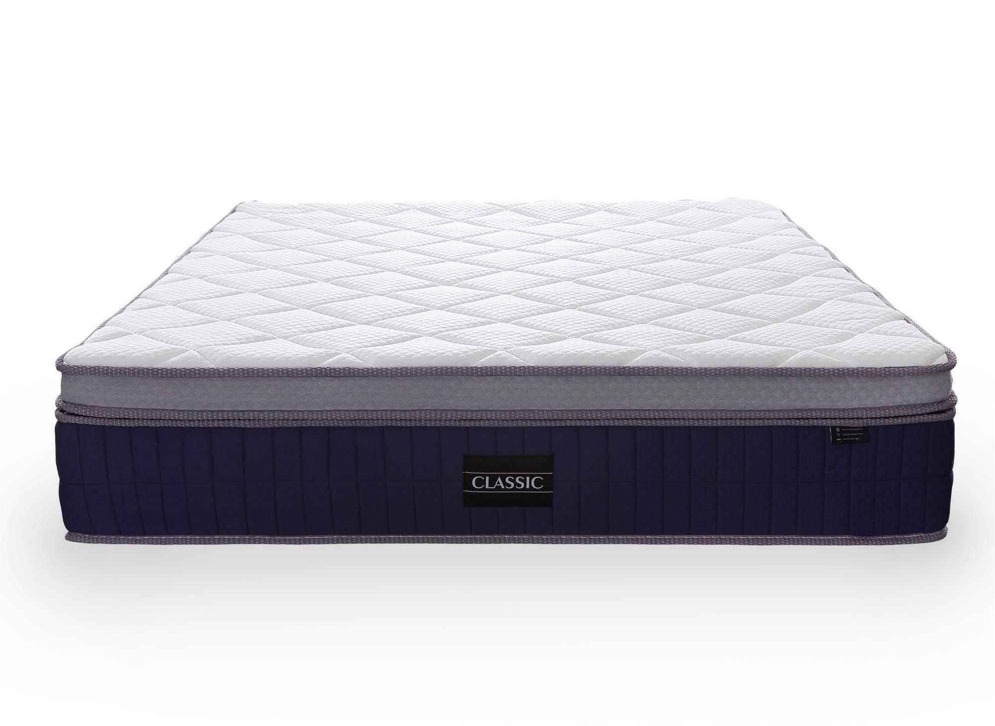 Matelas hybride CLASSIC 140 x 190 cm ressorts ensachés et mémoire de forme épaisseur 31 cm