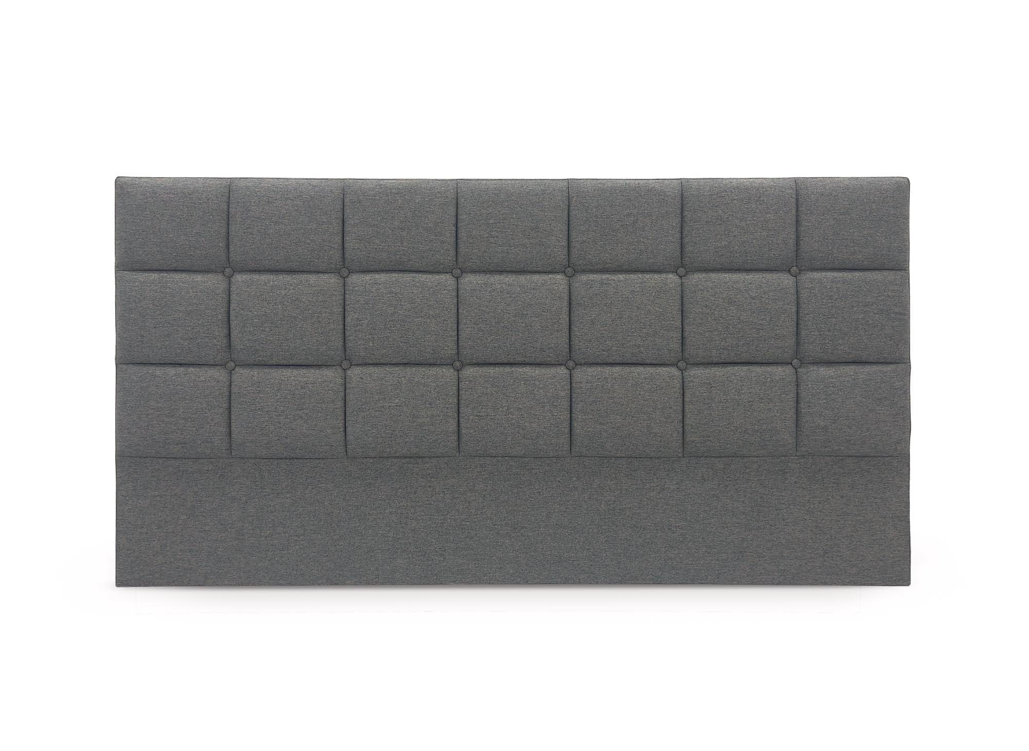 Tête de lit en tissu gris design 160 cm ALVERA