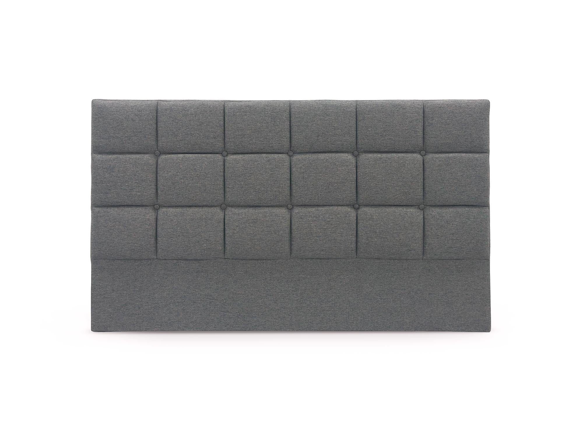 Tête de lit en tissu gris design 140 cm ALVERA