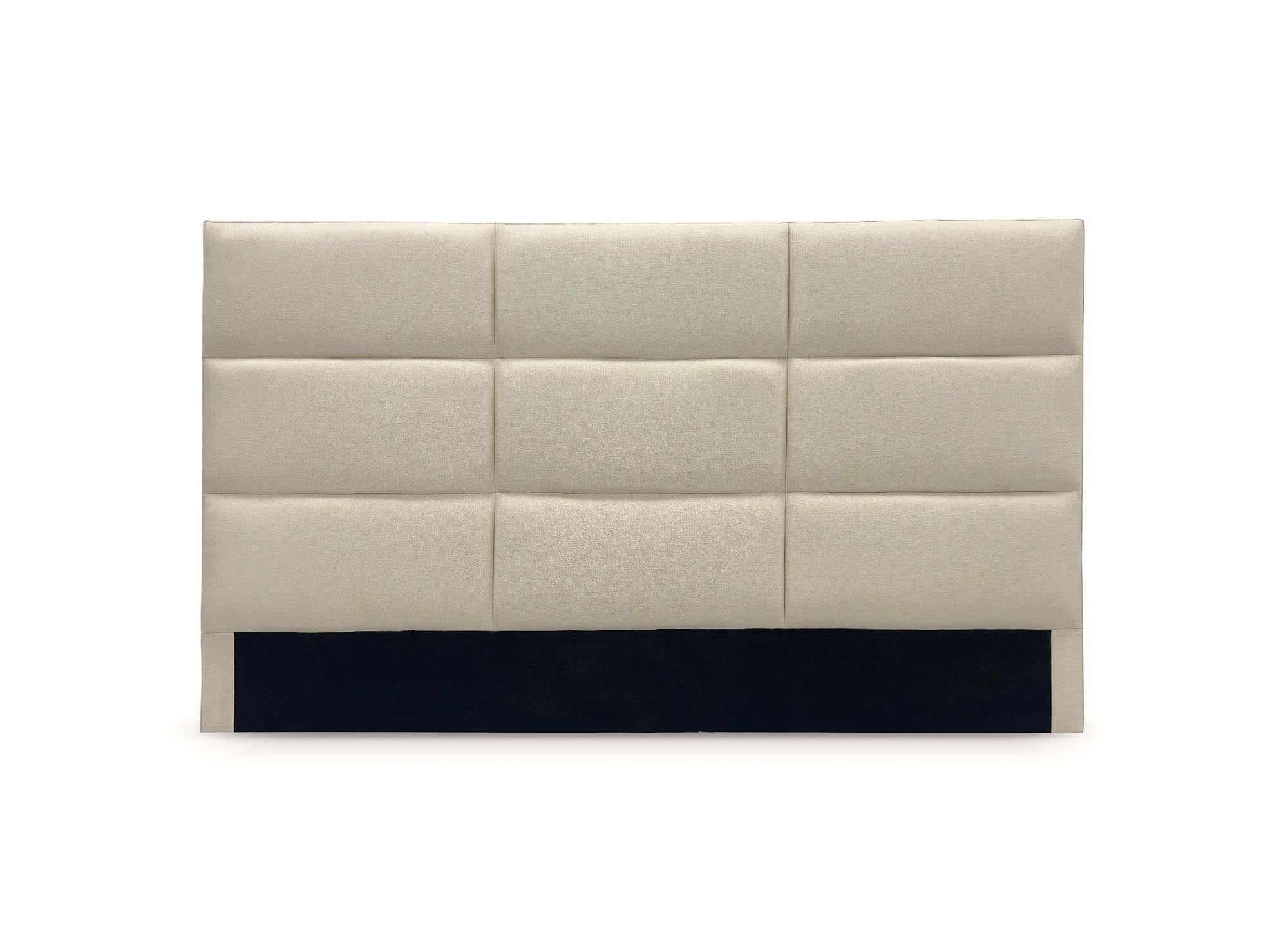 Tête de lit design en tissu beige 140 cm MATTY