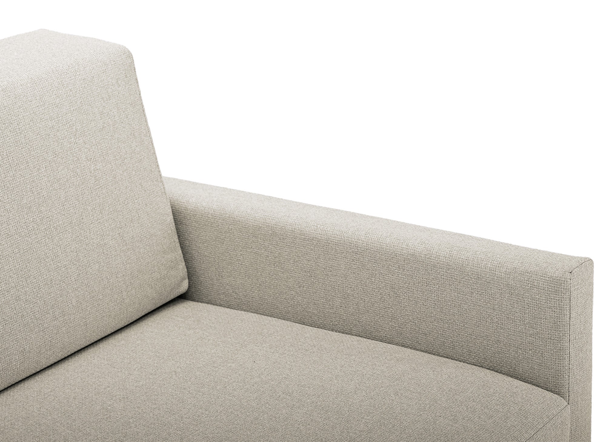 Canapé convertible 2 places avec coffre de rangement en tissu beige YERAZ