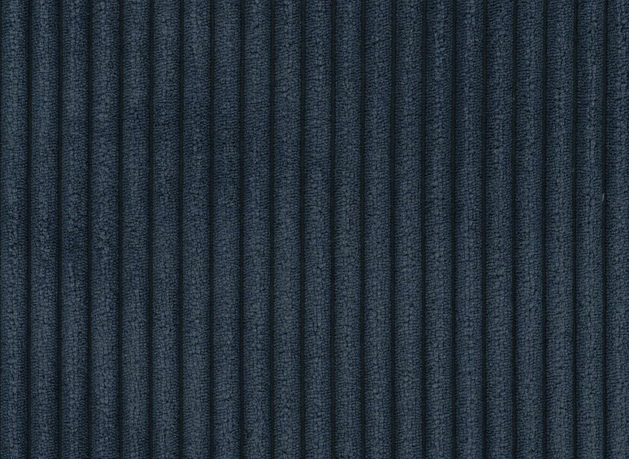 Canapé d'angle convertible et réversible avec coffre en velours cotelé bleu foncé - JADE