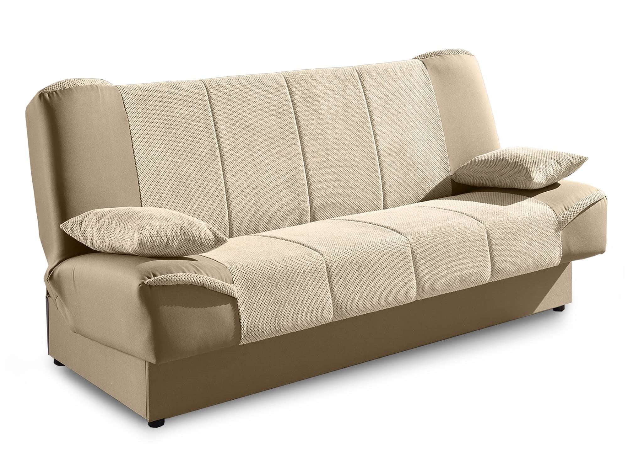 Canapé clic clac beige convertible NATI