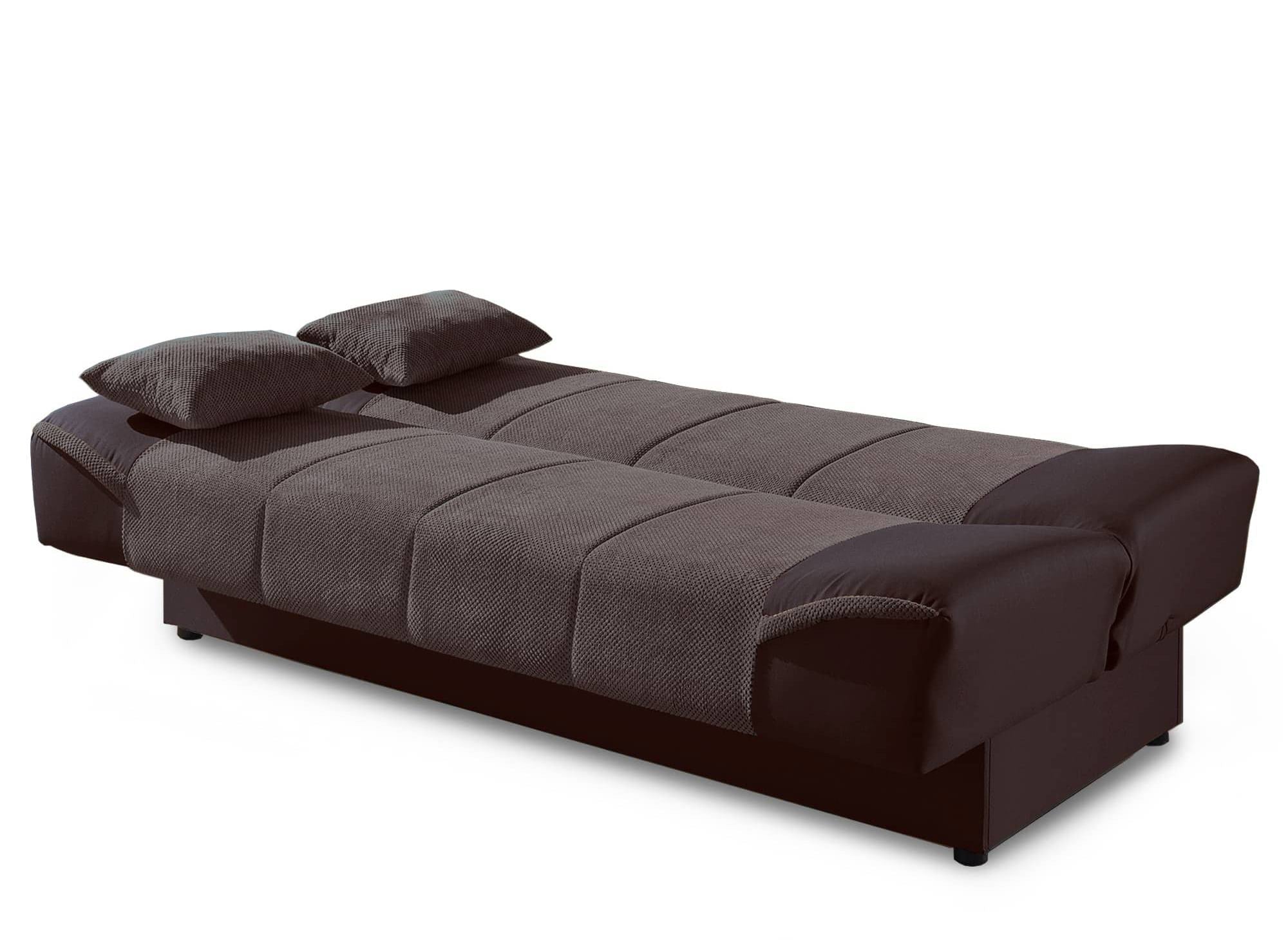 Canapé clic clac marron convertible NATI