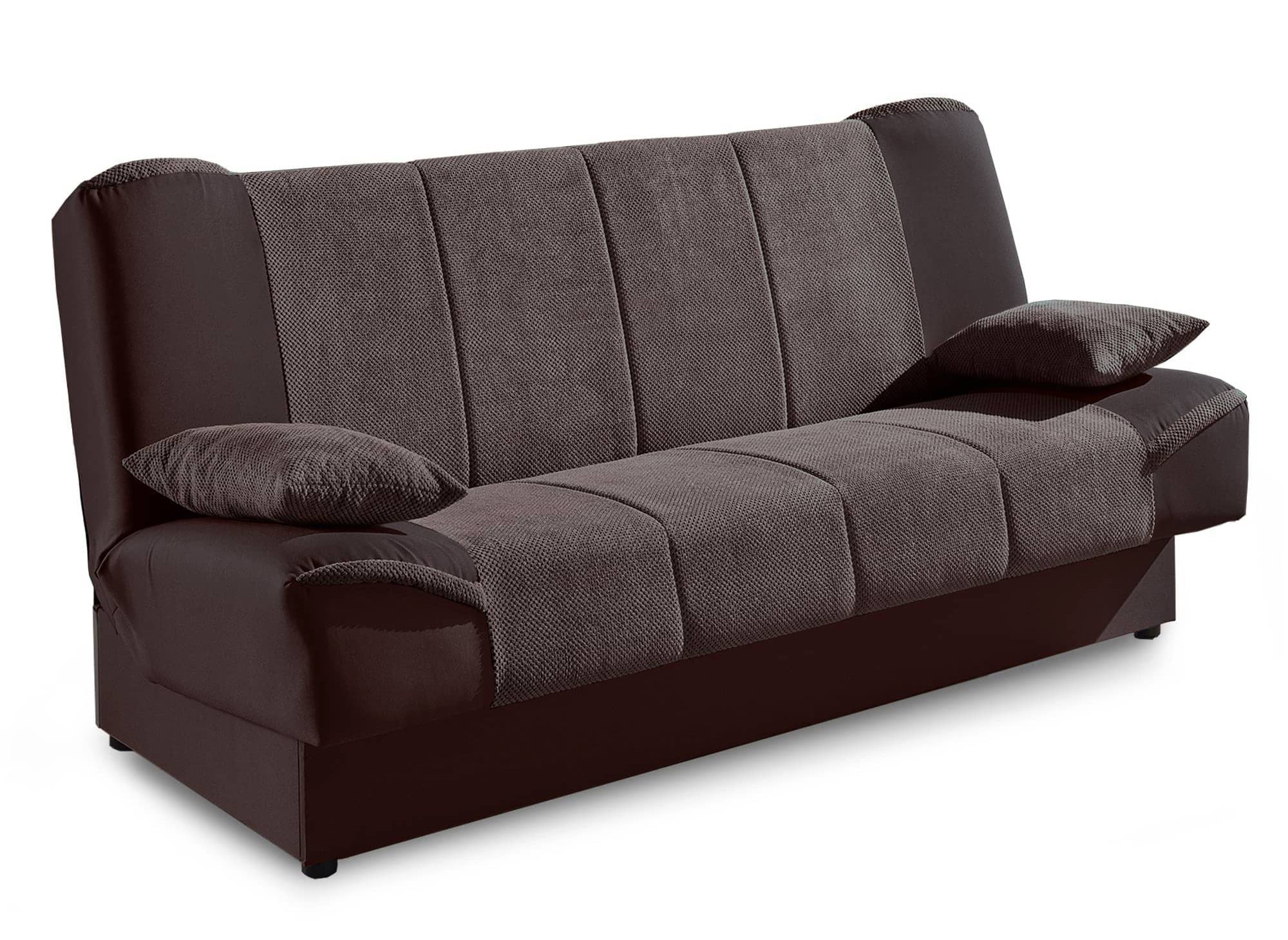 Canapé clic clac marron convertible NATI