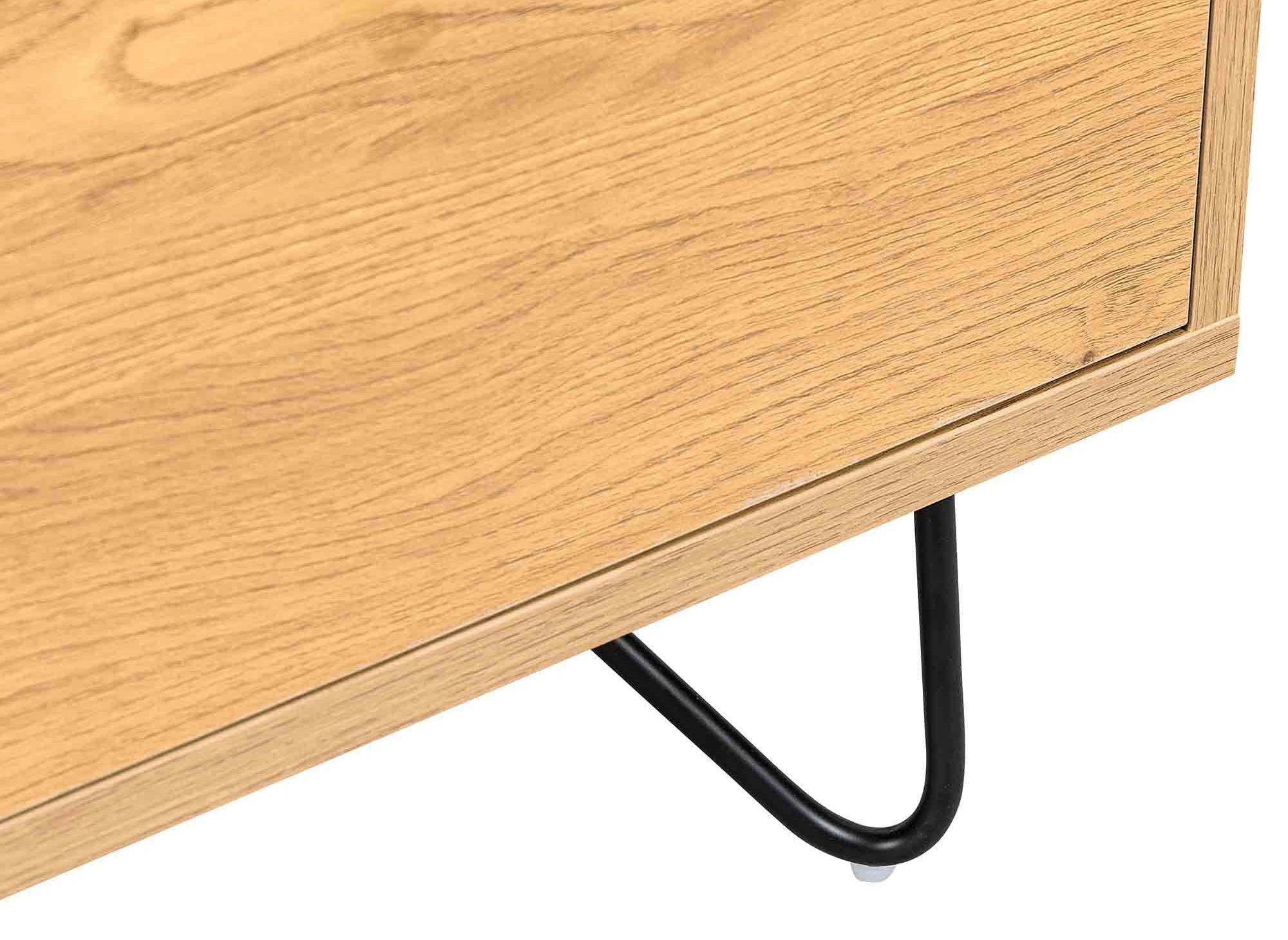 Commode en bois 4 tiroirs avec coiffeuse intégrée DARINA