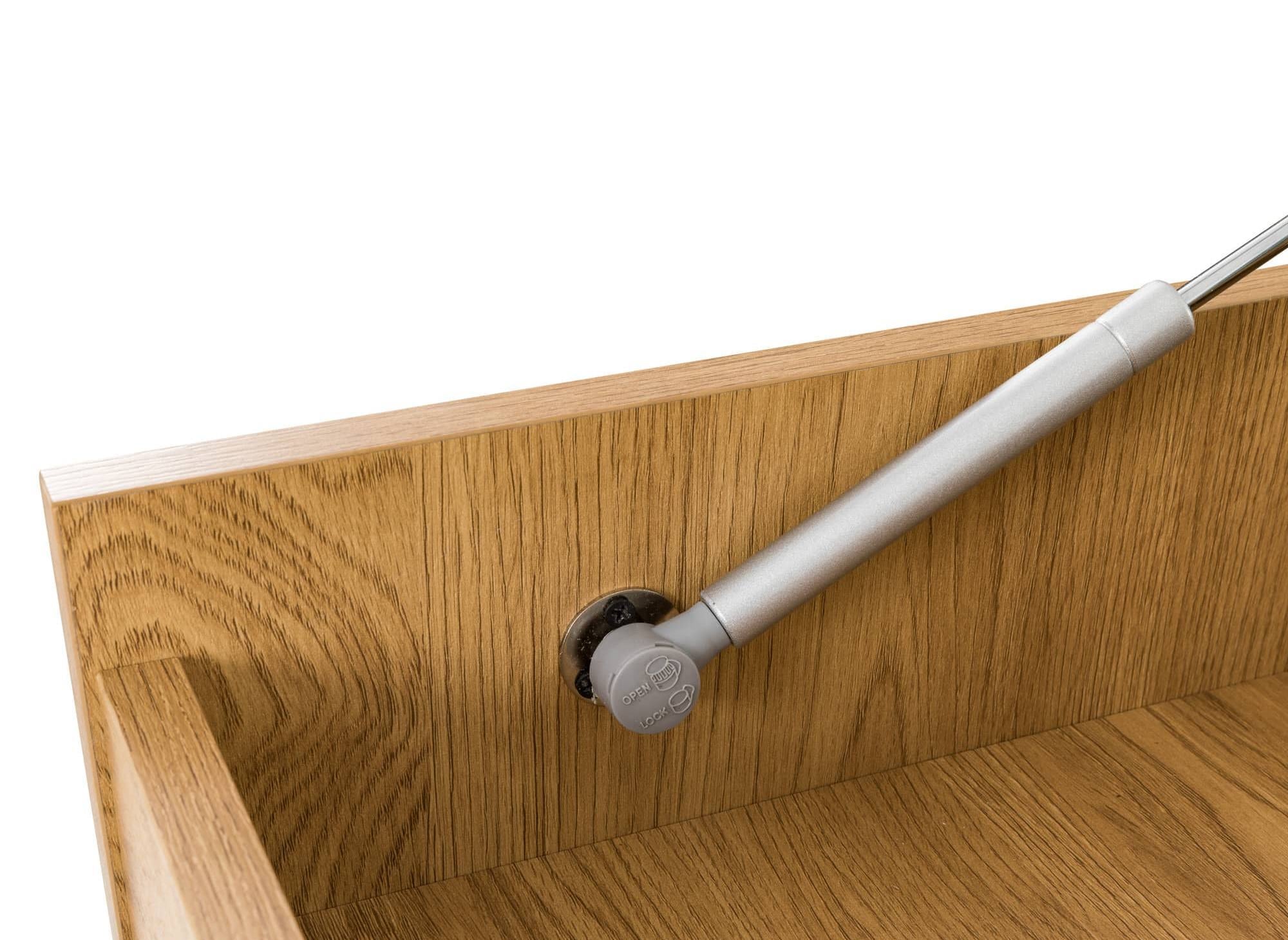 Commode 5 tiroirs avec coiffeuse en bois couleur chêne SACHA