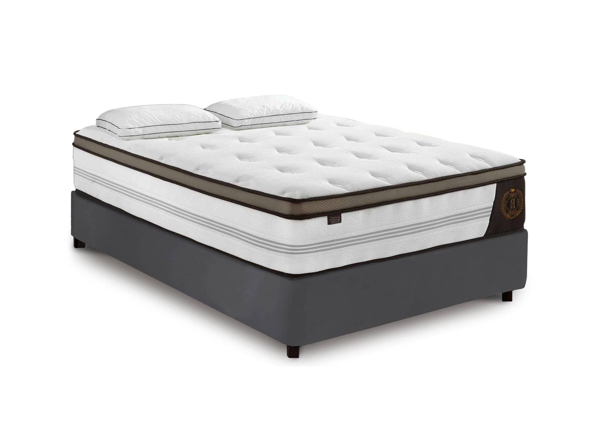 Matelas hybride ROYAL LUX 180 x 200 cm ressorts ensachés et mémoire de forme épaisseur 31 cm
