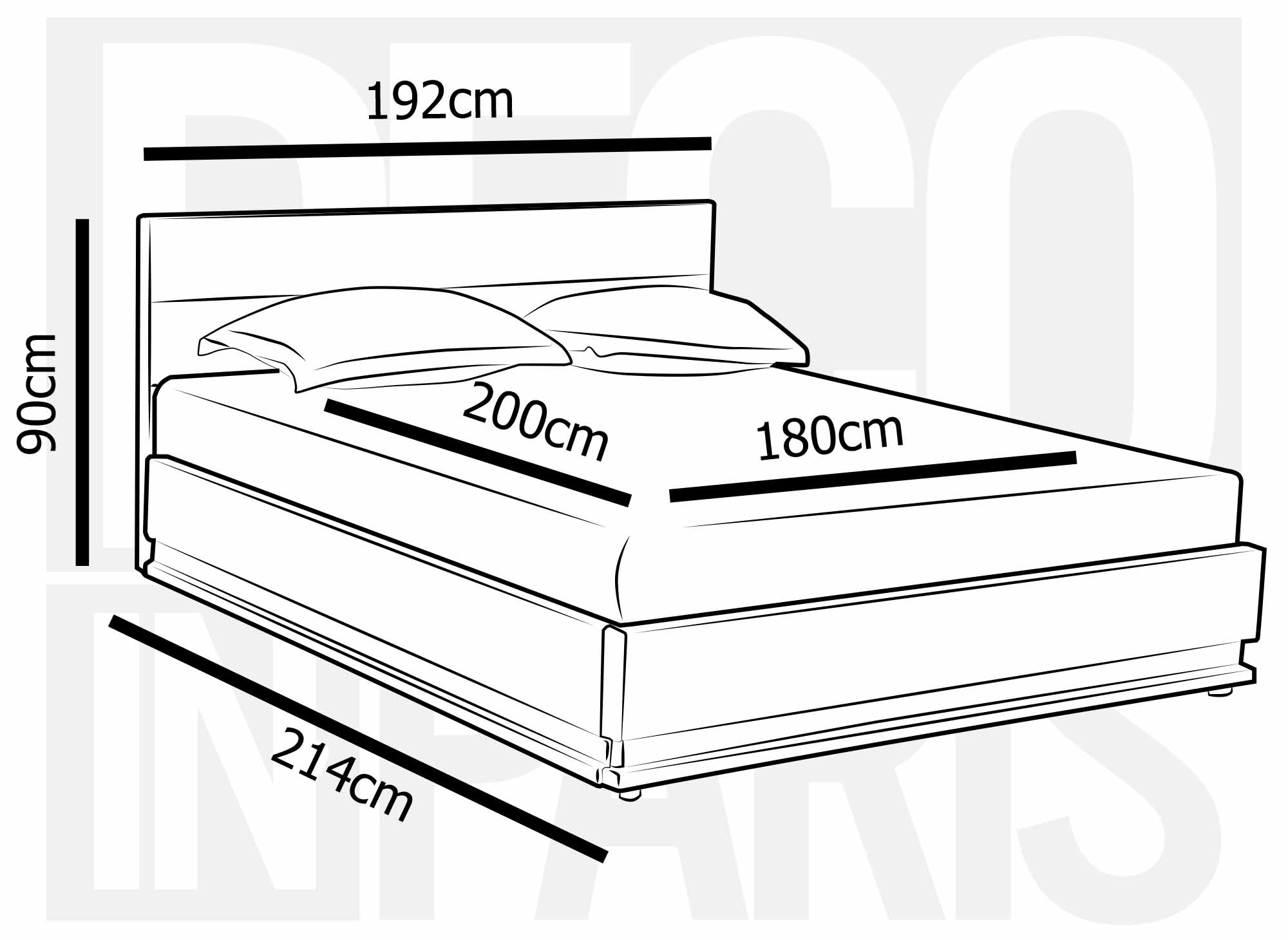 Lit coffre en simili cuir noir 180x200 cm ELENCE