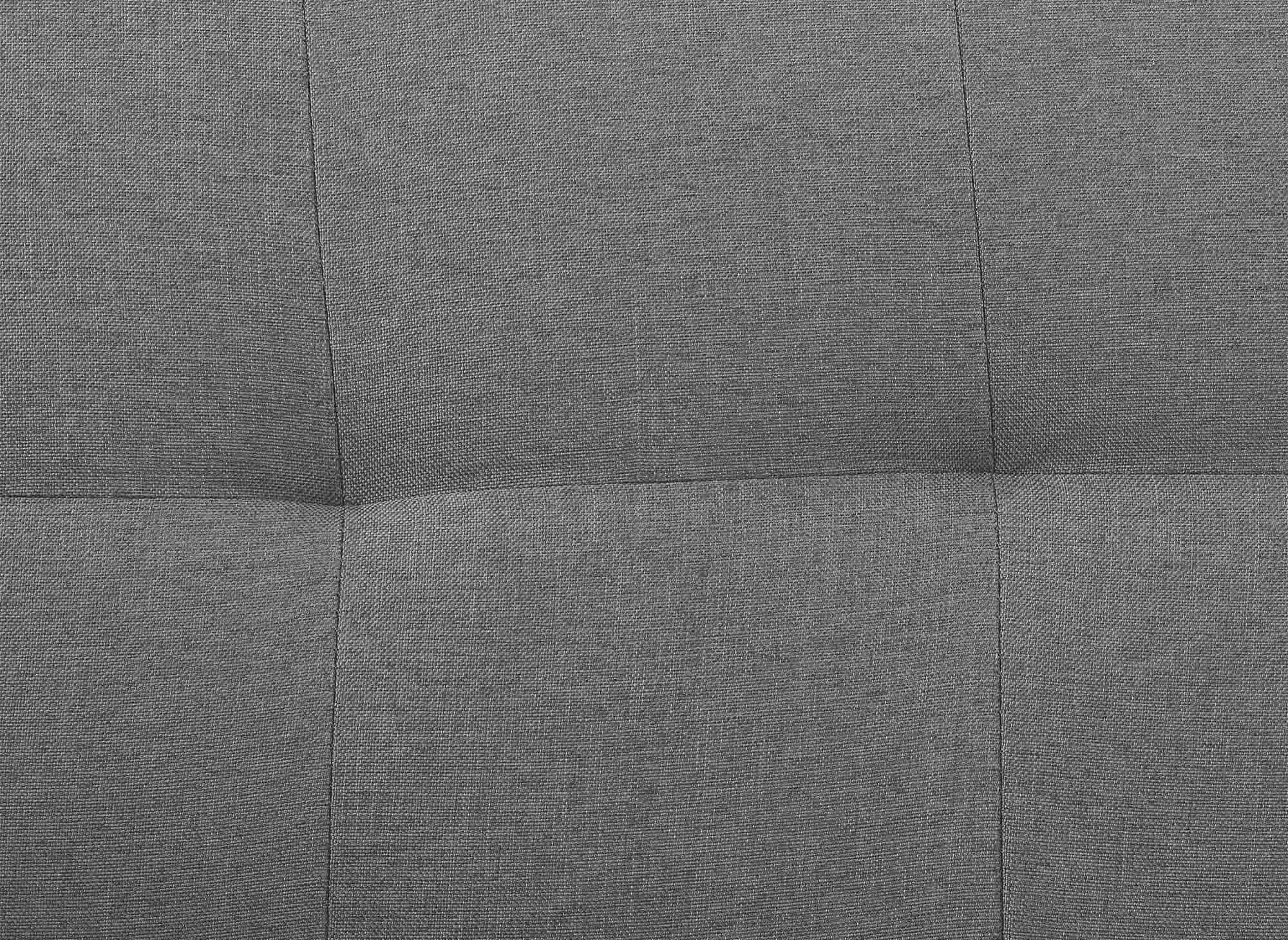 Banquette clic clac gris en tissu TANIA