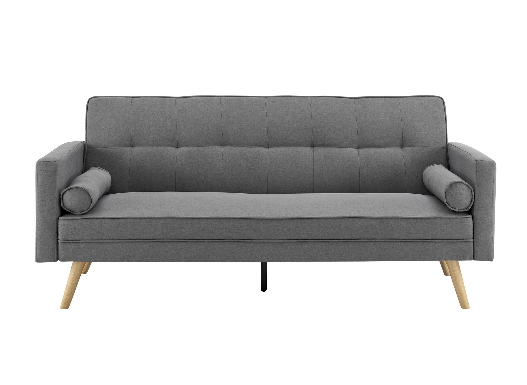 Banquette clic clac gris en tissu TANIA