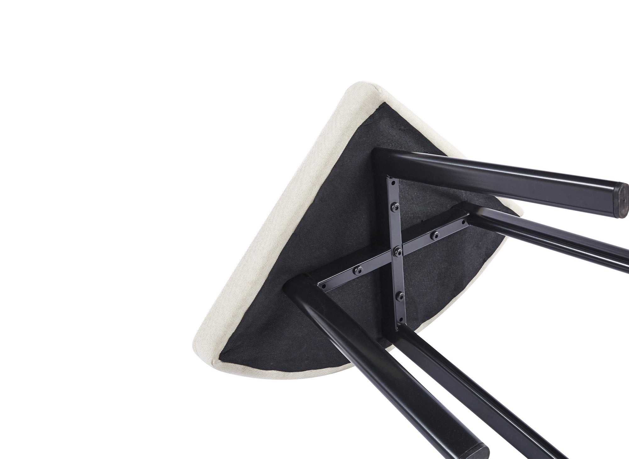 Ensemble table à manger en bois avec 4 tabourets beige IRINA