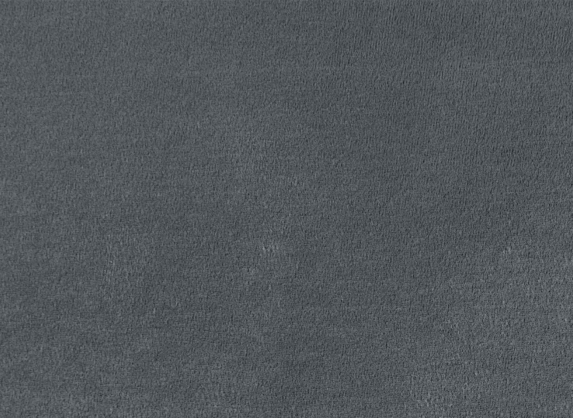 Canapé d'angle avec méridienne en velours gris CELINE - Angle Gauche