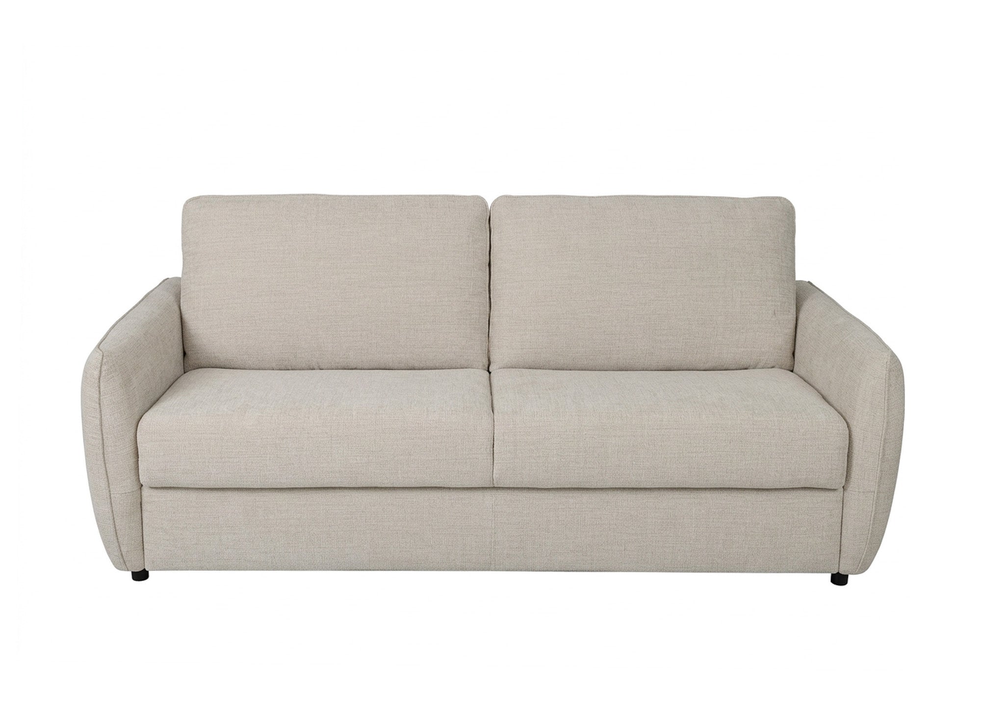 Divano trasformabile Express a 3 posti in velluto operato beige CHIARA