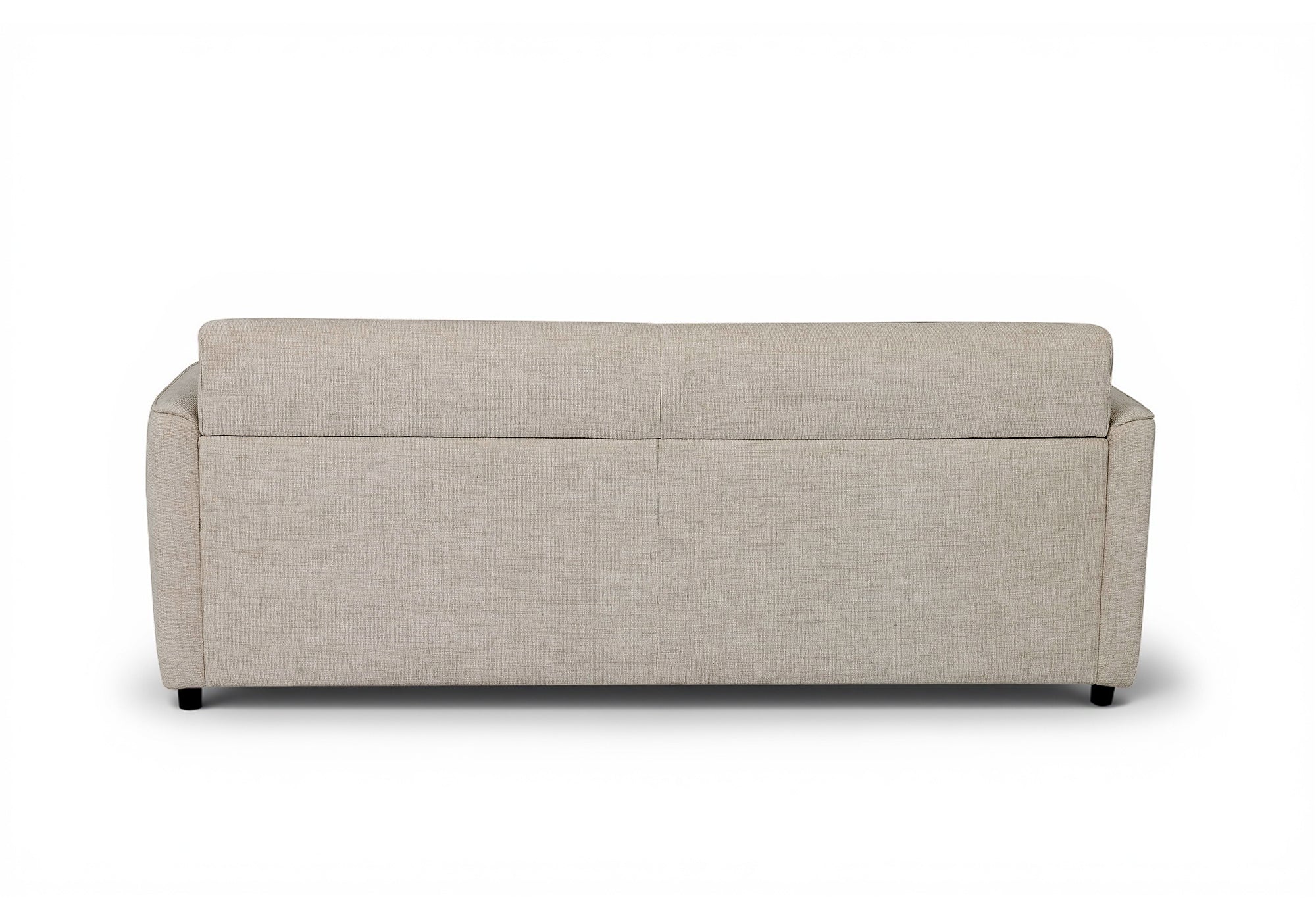 Canapé convertible 3 places en velours texturé beige CHIARA