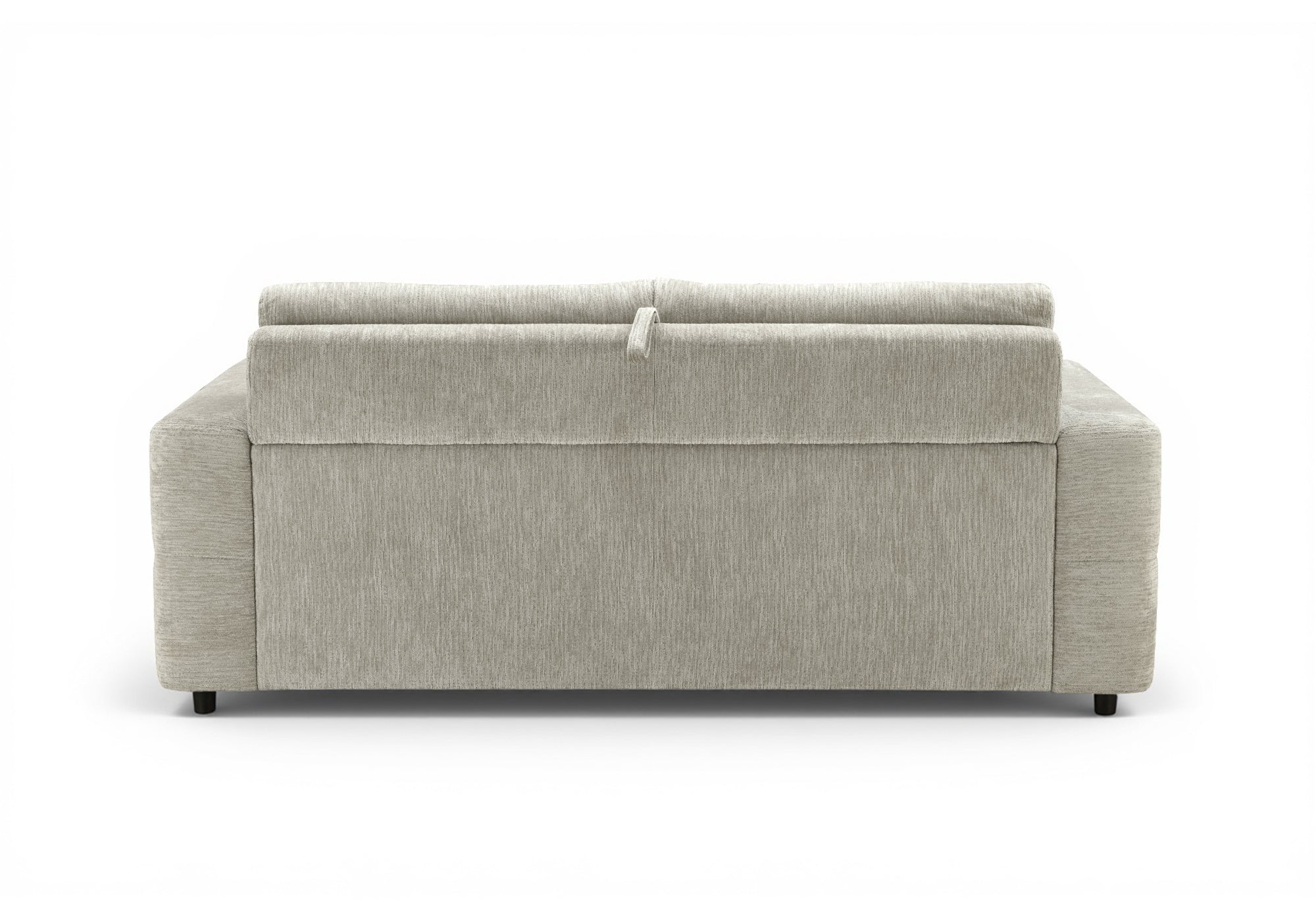 Canapé convertible 3 places en velours chiné beige AMAURY