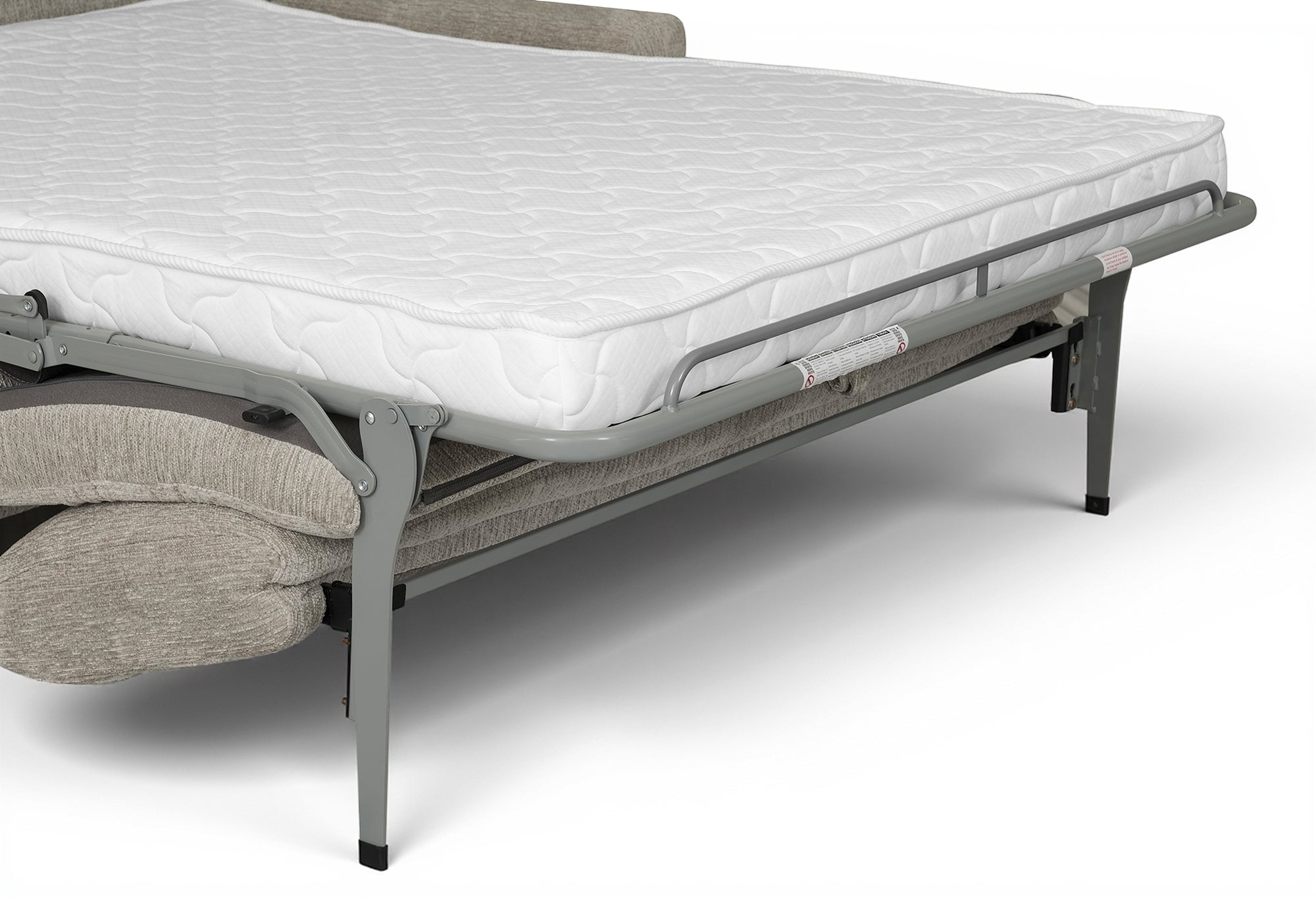 Canapé convertible 3 places en velours chiné beige NONA