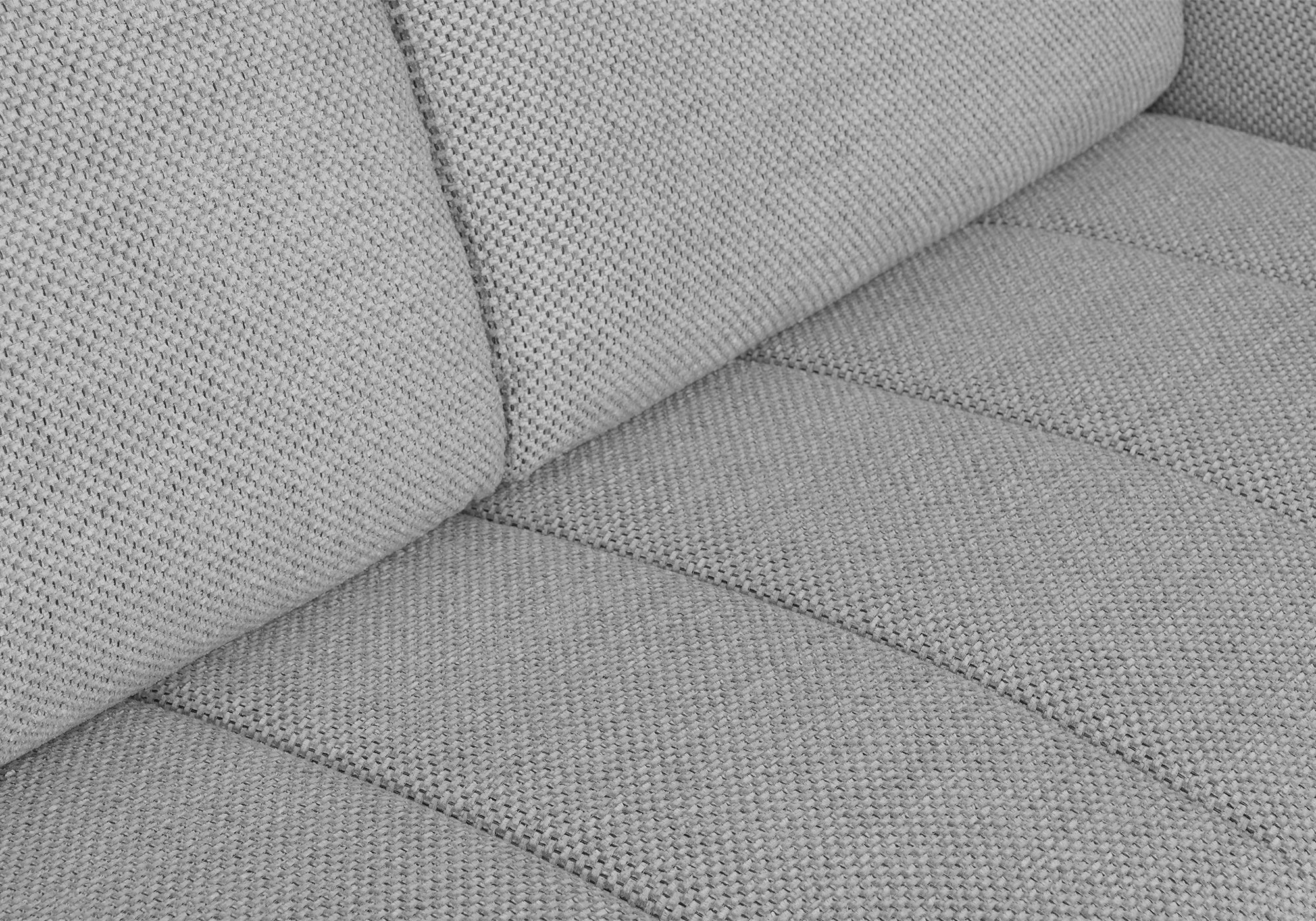 Canapé convertible 3 places en tissu gris ISANDRO