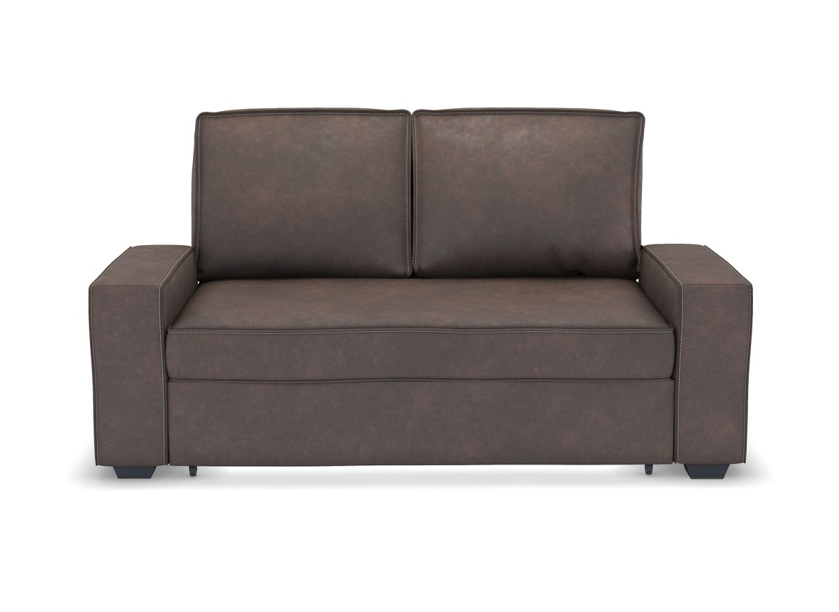 Canapé convertible 3 places marron JAMES - DécoInParis