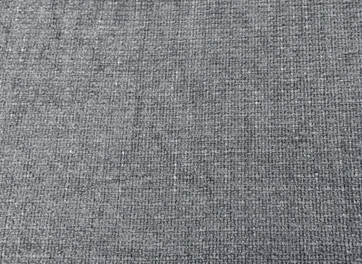Canapé d'angle convertible et réversible avec coffres en velours texturé gris MAGHLA - DécoInParis
