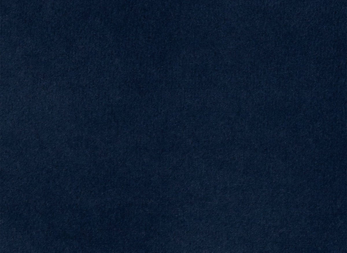 Canapé fixe 3 places capitonné chesterfield velours bleu CARMEN - DécoInParis