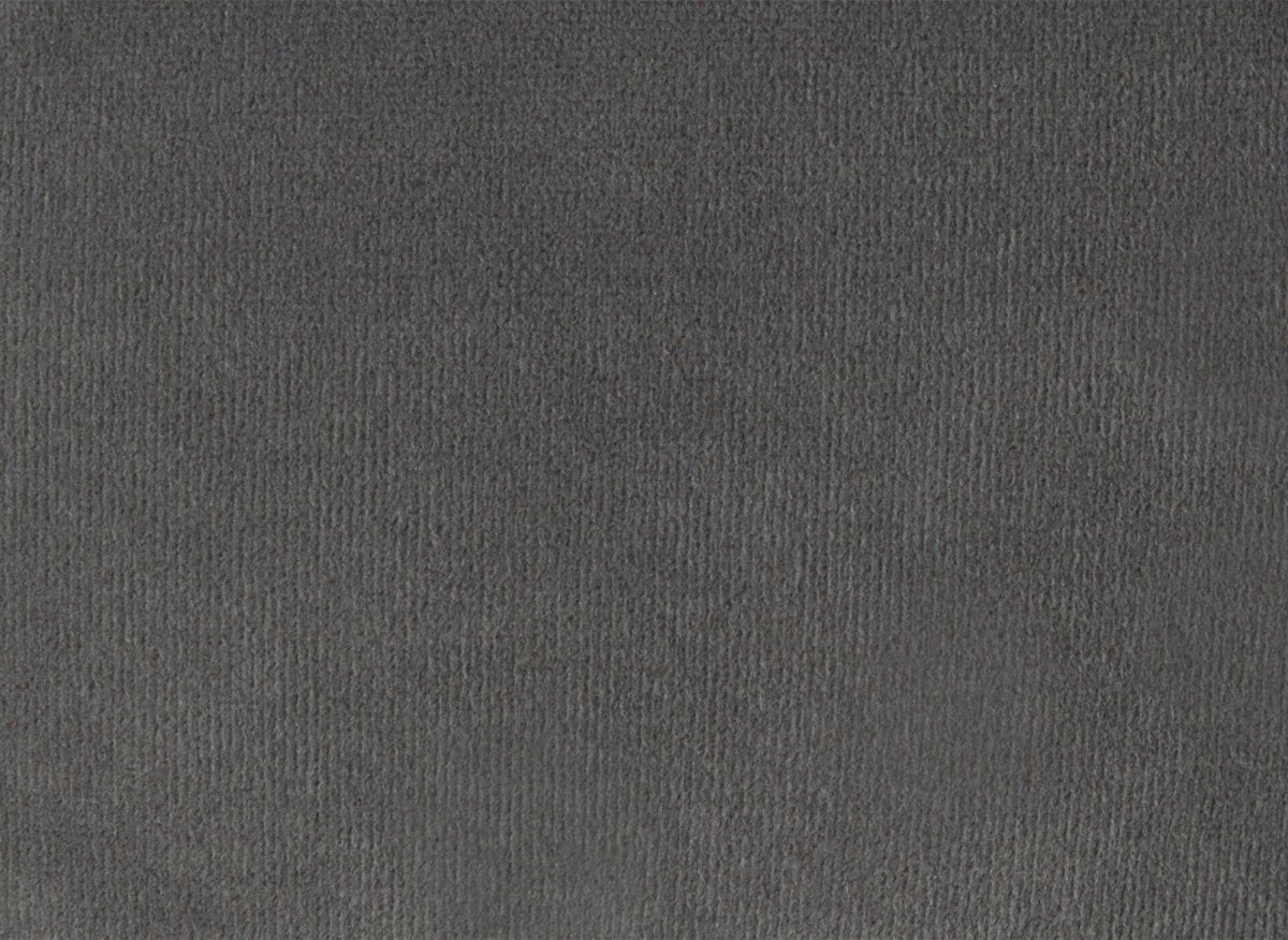 Canapé fixe 3 places capitonné chesterfield velours gris CARMEN - DécoInParis