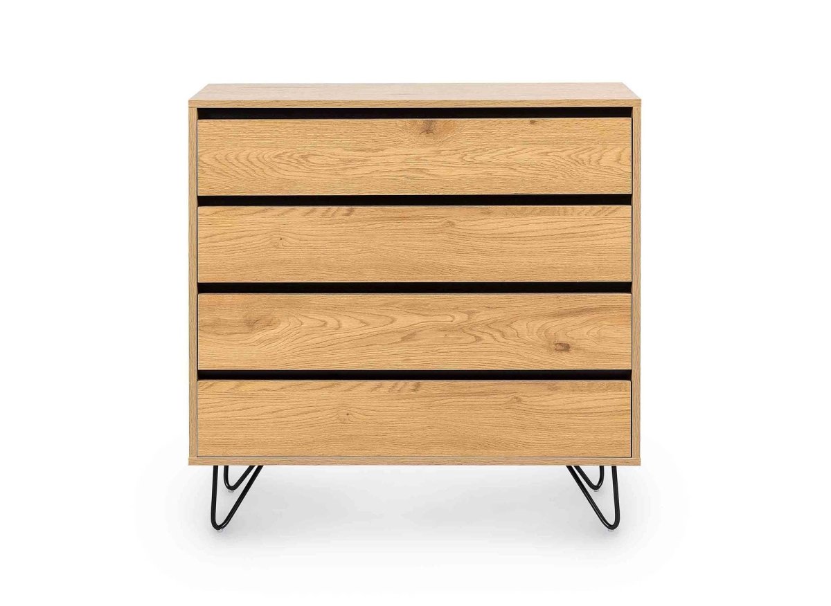 Cassettiera in legno a 4 cassetti DARINA - DécoInParis