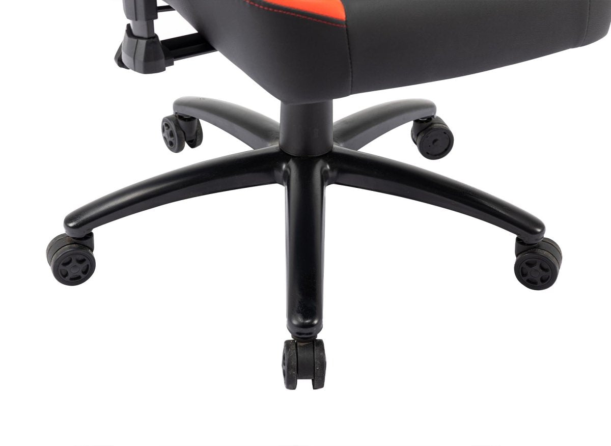Fauteuil de bureau gaming en simili cuir noir et rouge EVALD - DécoInParis