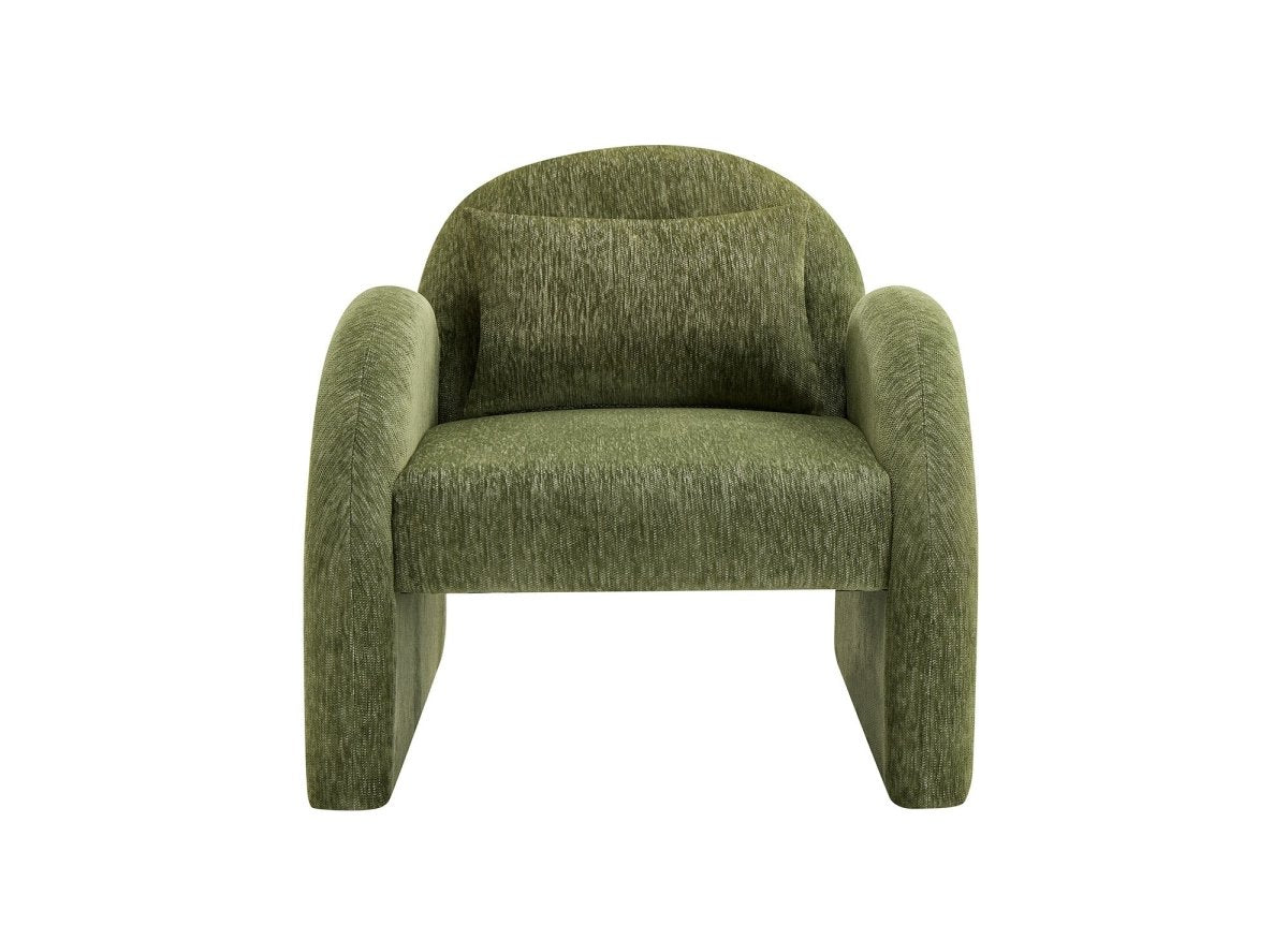 Poltrona in velluto verde VOLTAIRE - DécoInParis